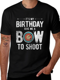 Birthday Bow T-Shirt: Archery Gift for Men