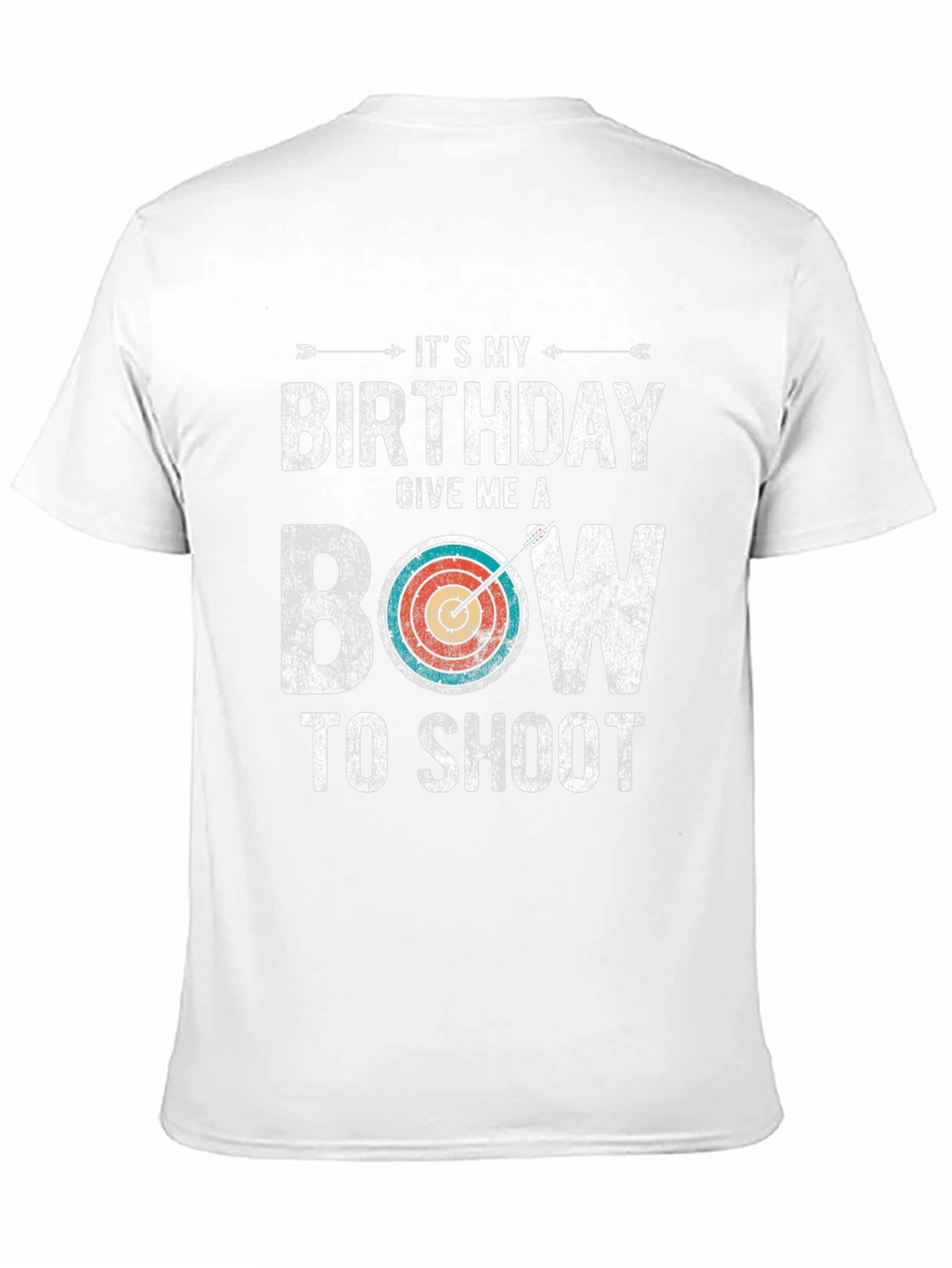 Birthday Bow T-Shirt: Archery Gift for Men