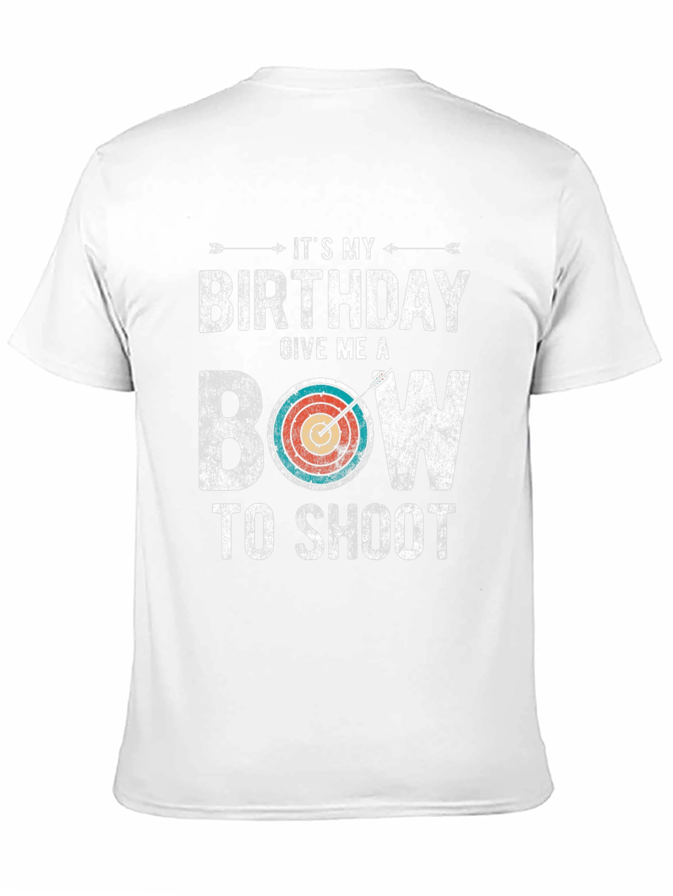 Birthday Bow T-Shirt: Archery Gift for Men