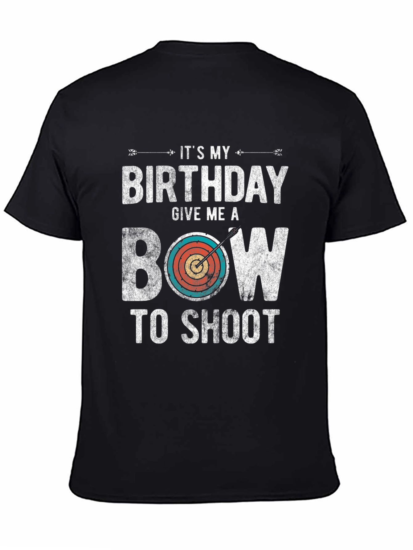 Birthday Bow T-Shirt: Archery Gift for Men