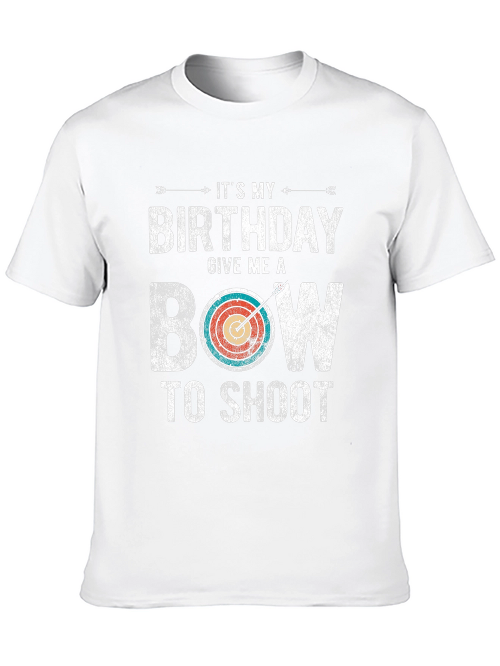 Birthday Bow T-Shirt: Archery Gift for Men