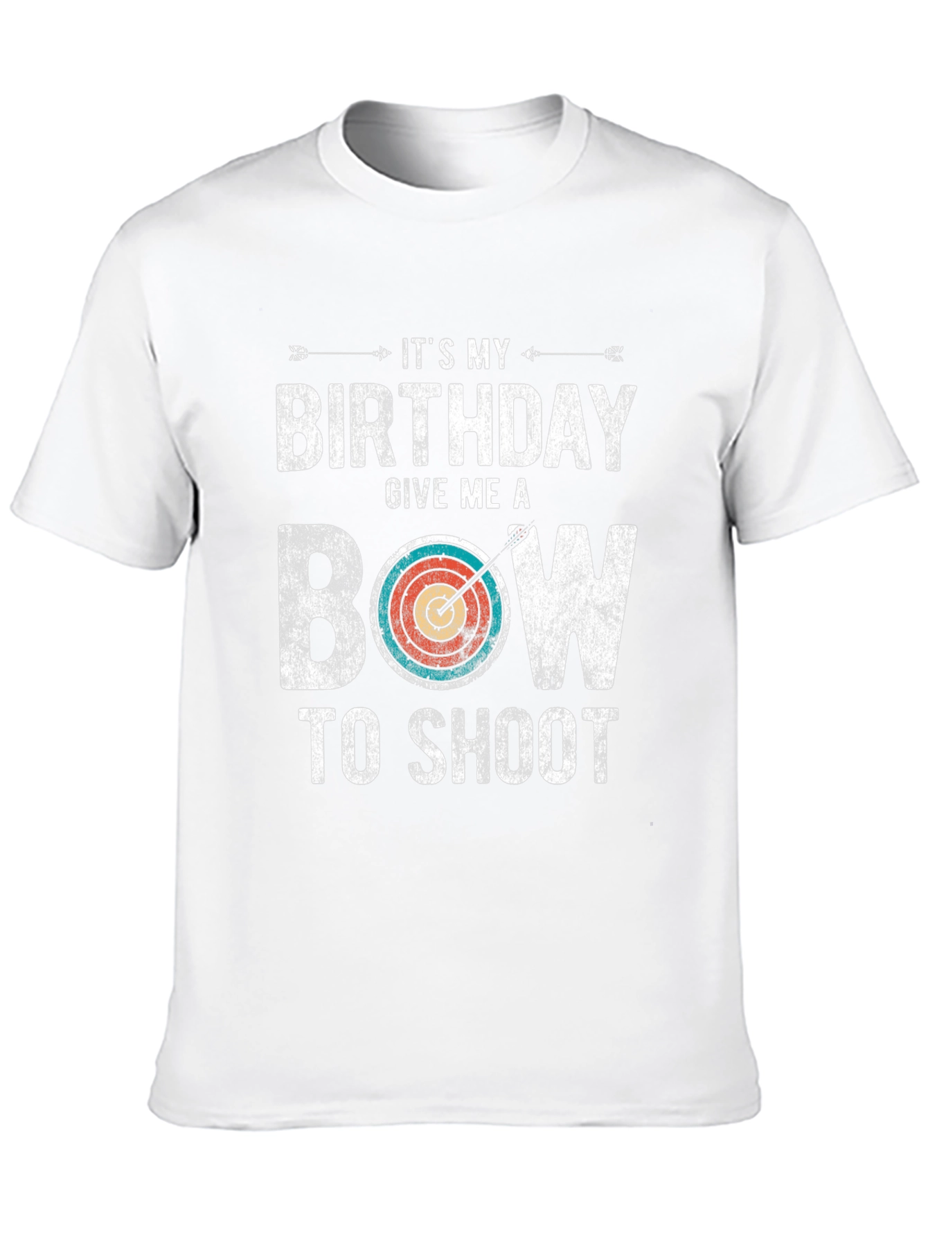 Birthday Bow T-Shirt: Archery Gift for Men