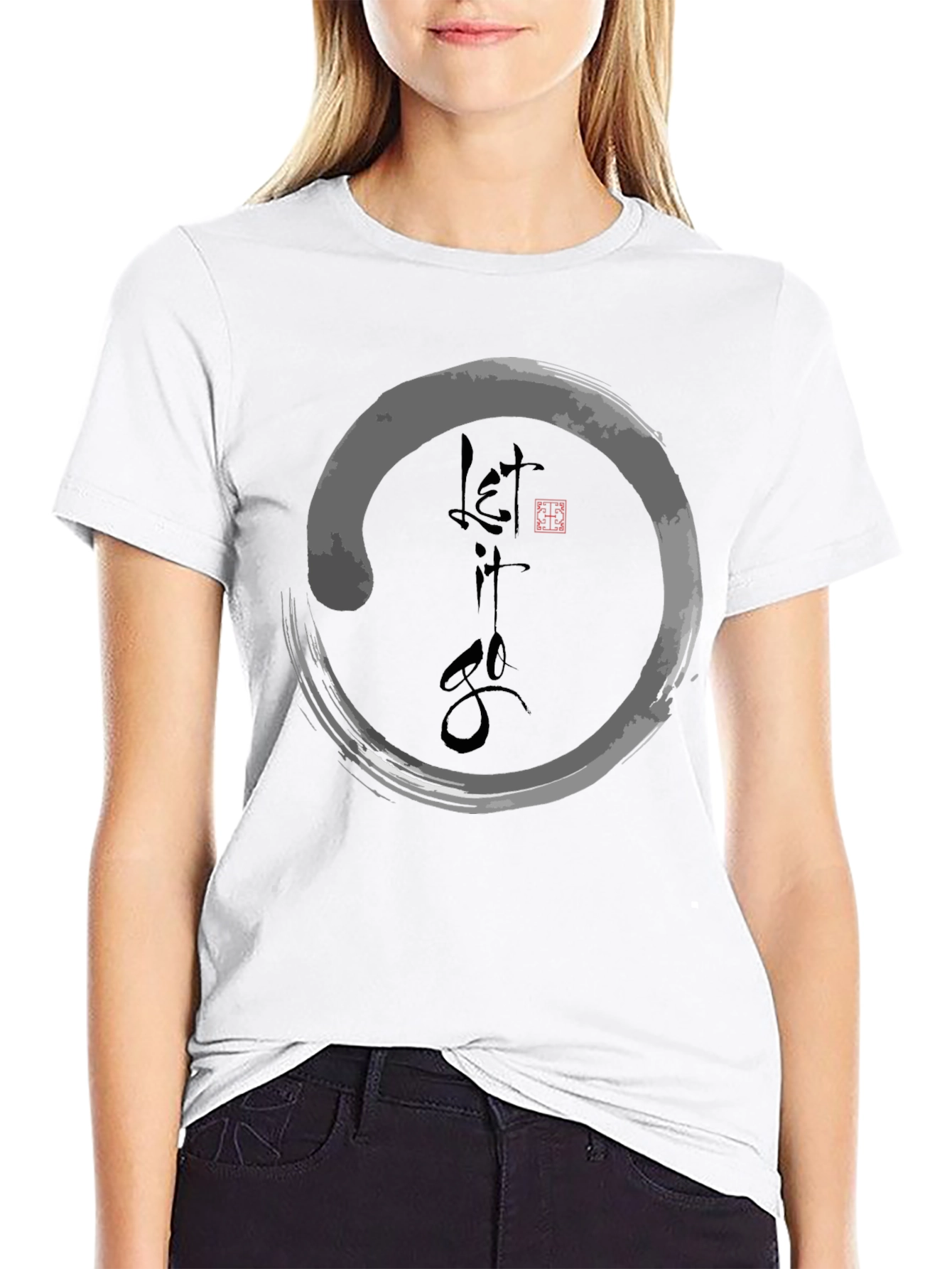 Zen Circle Let It Go Graphic Tee - Mens