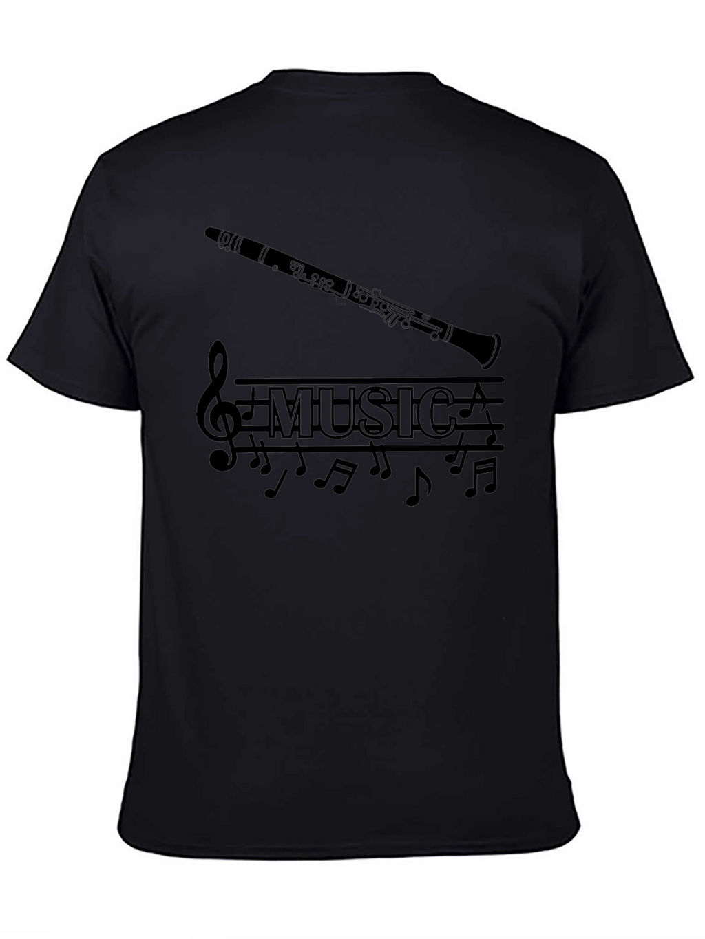 Music Clarinet Graphic T-Shirt