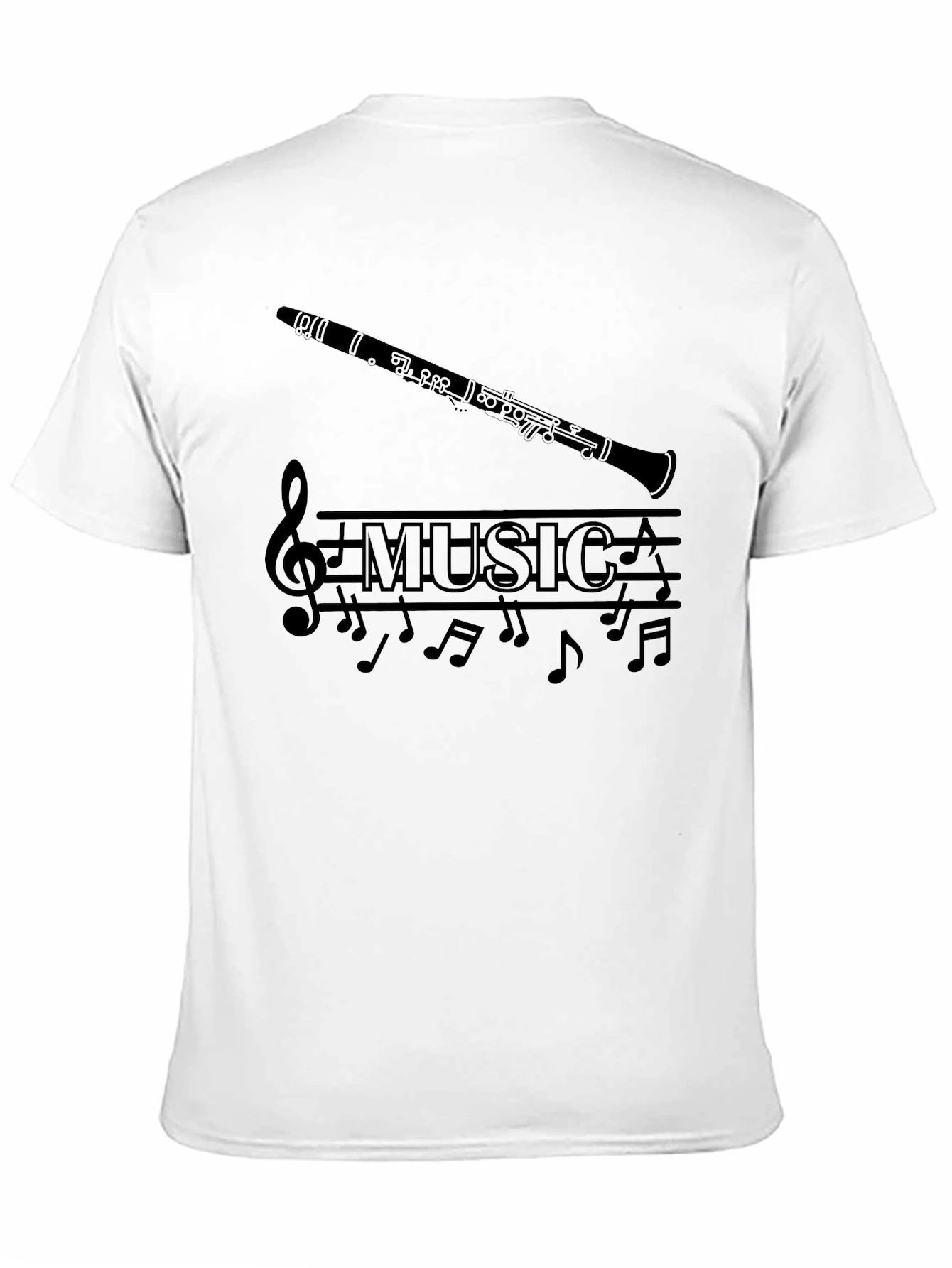 Music Clarinet Graphic T-Shirt