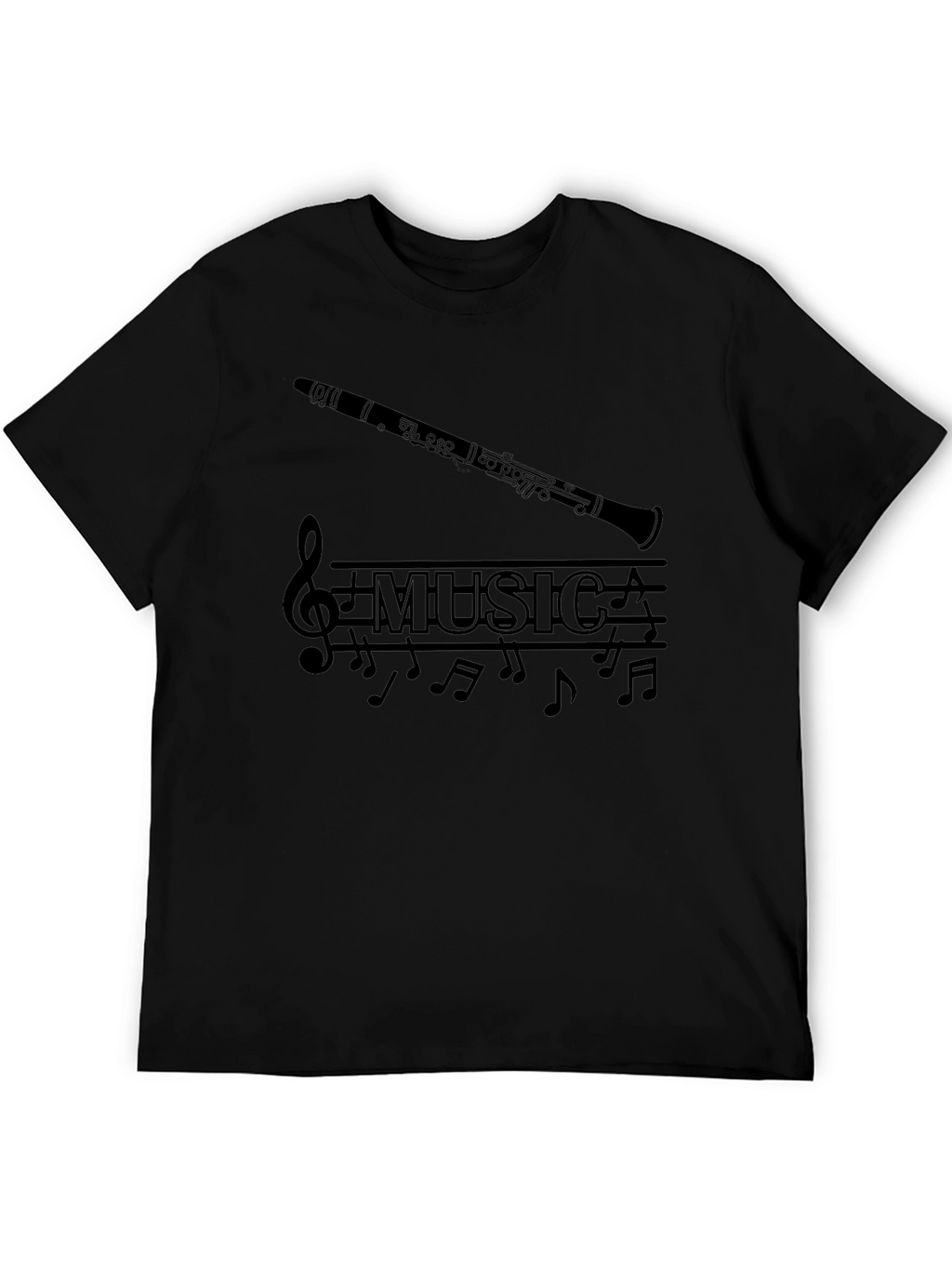 Music Clarinet Graphic T-Shirt
