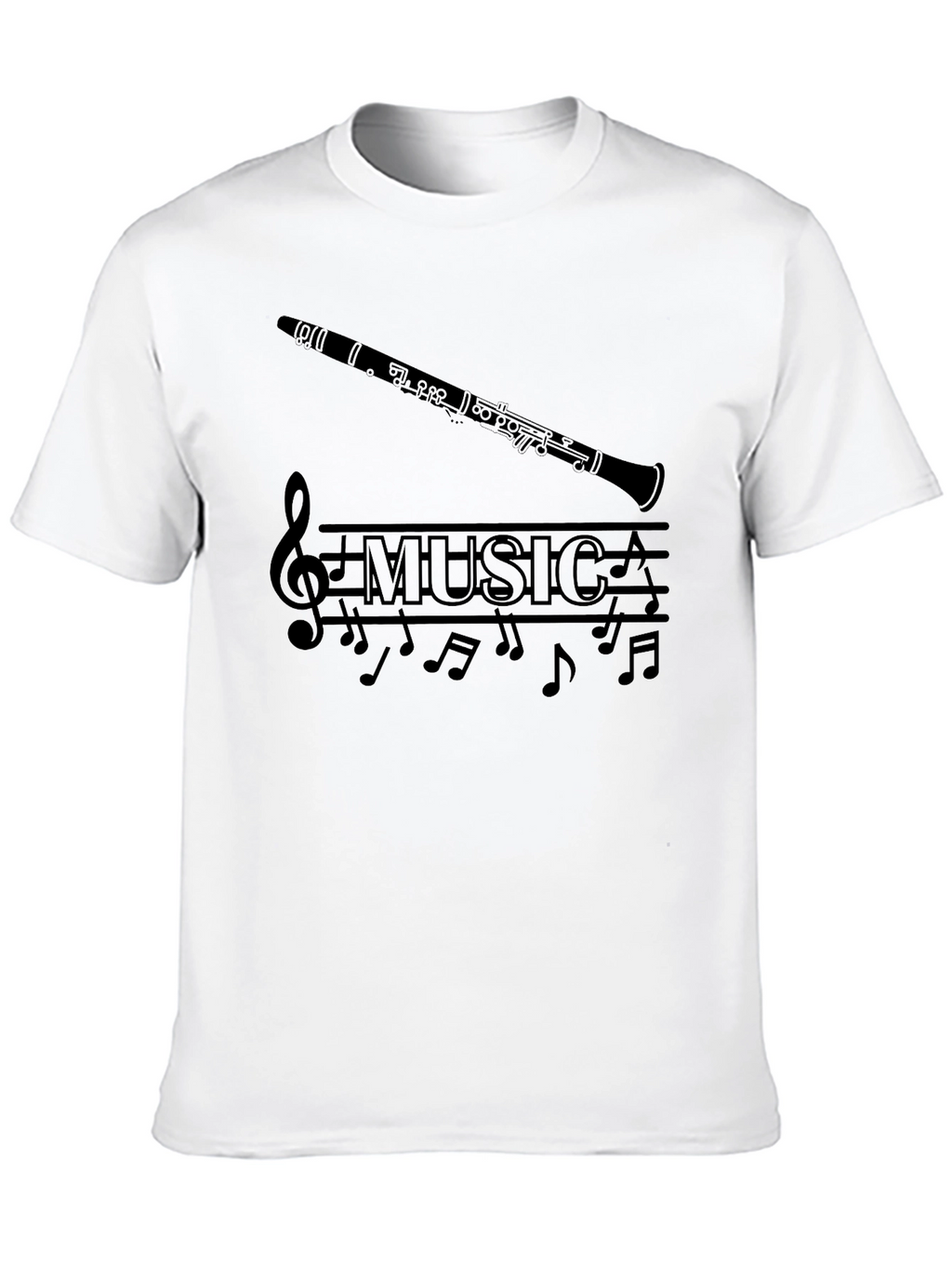 Music Clarinet Graphic T-Shirt