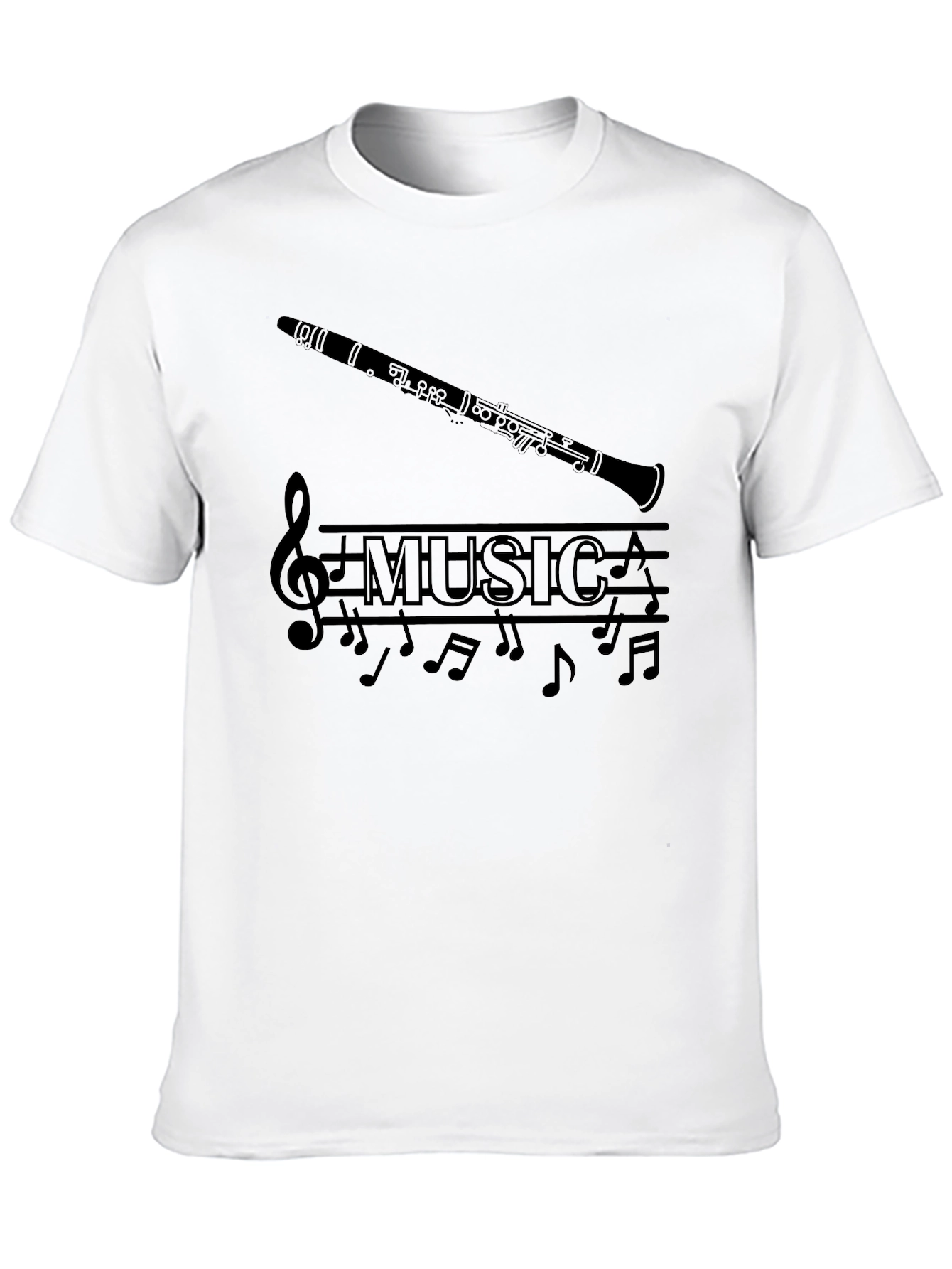 Music Clarinet Graphic T-Shirt