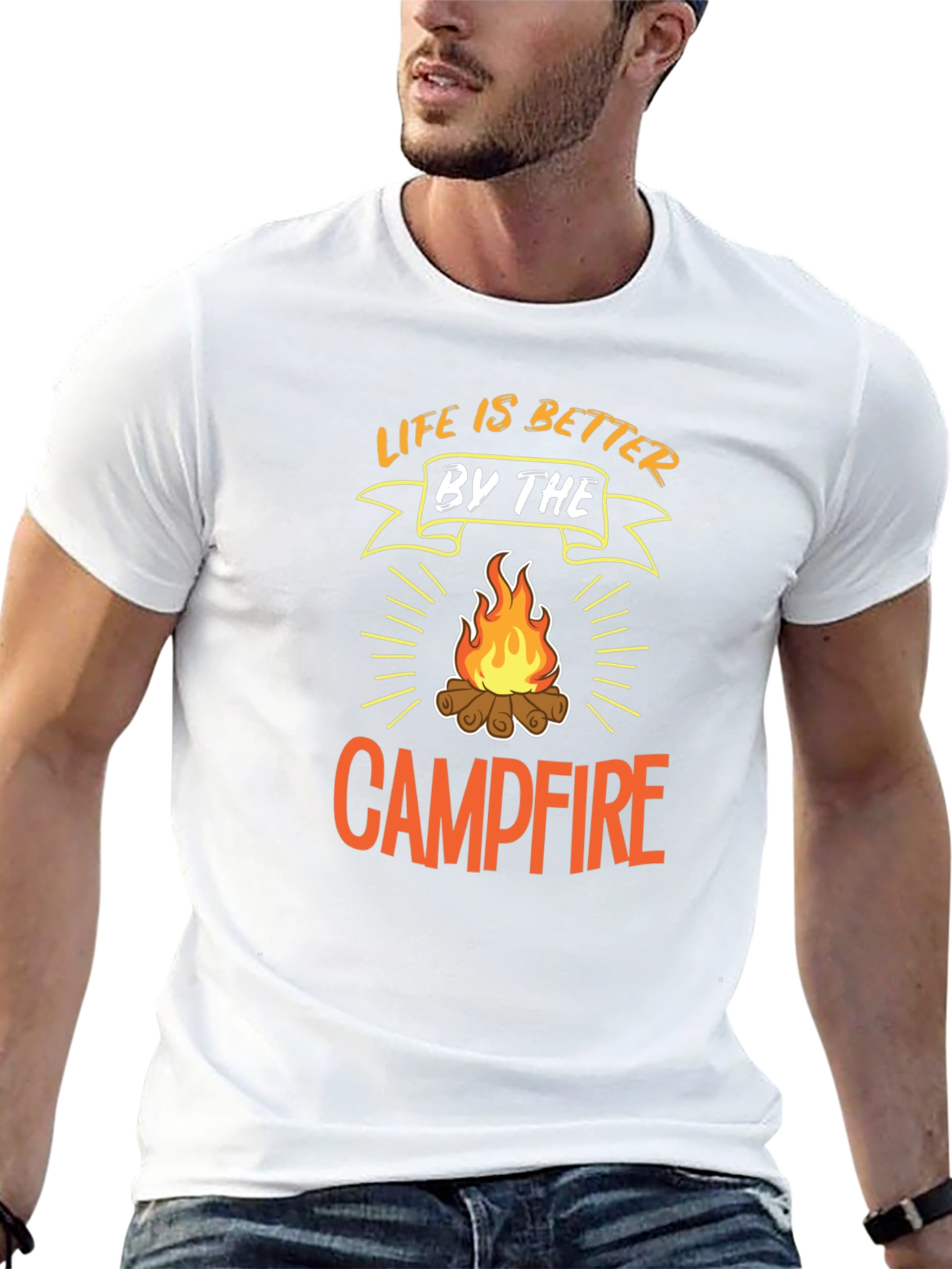 Life is Better by the Campfire Black T-Shirt