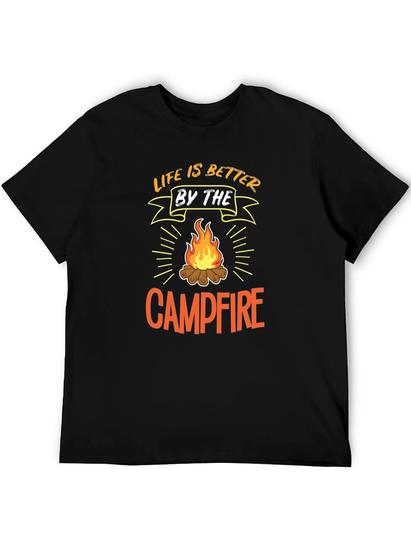 Life is Better by the Campfire Black T-Shirt