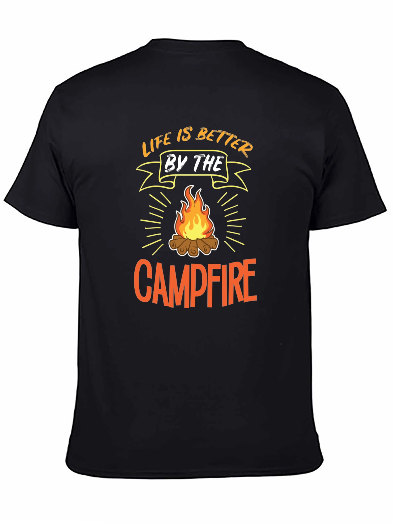 Life is Better by the Campfire Black T-Shirt