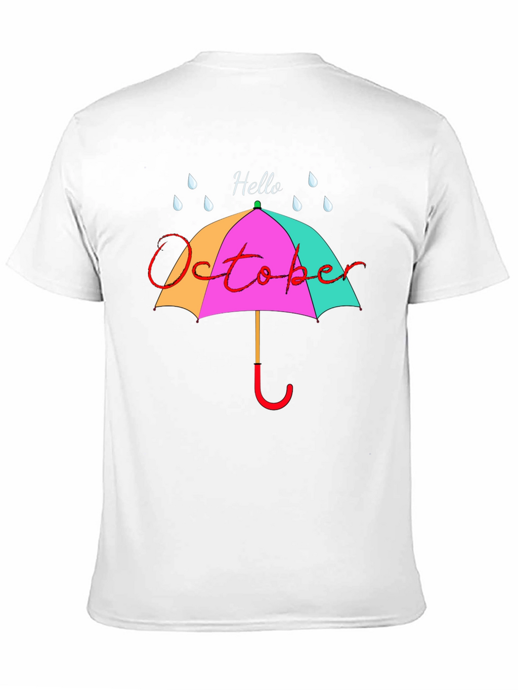 Hello October Umbrella Graphic Tee