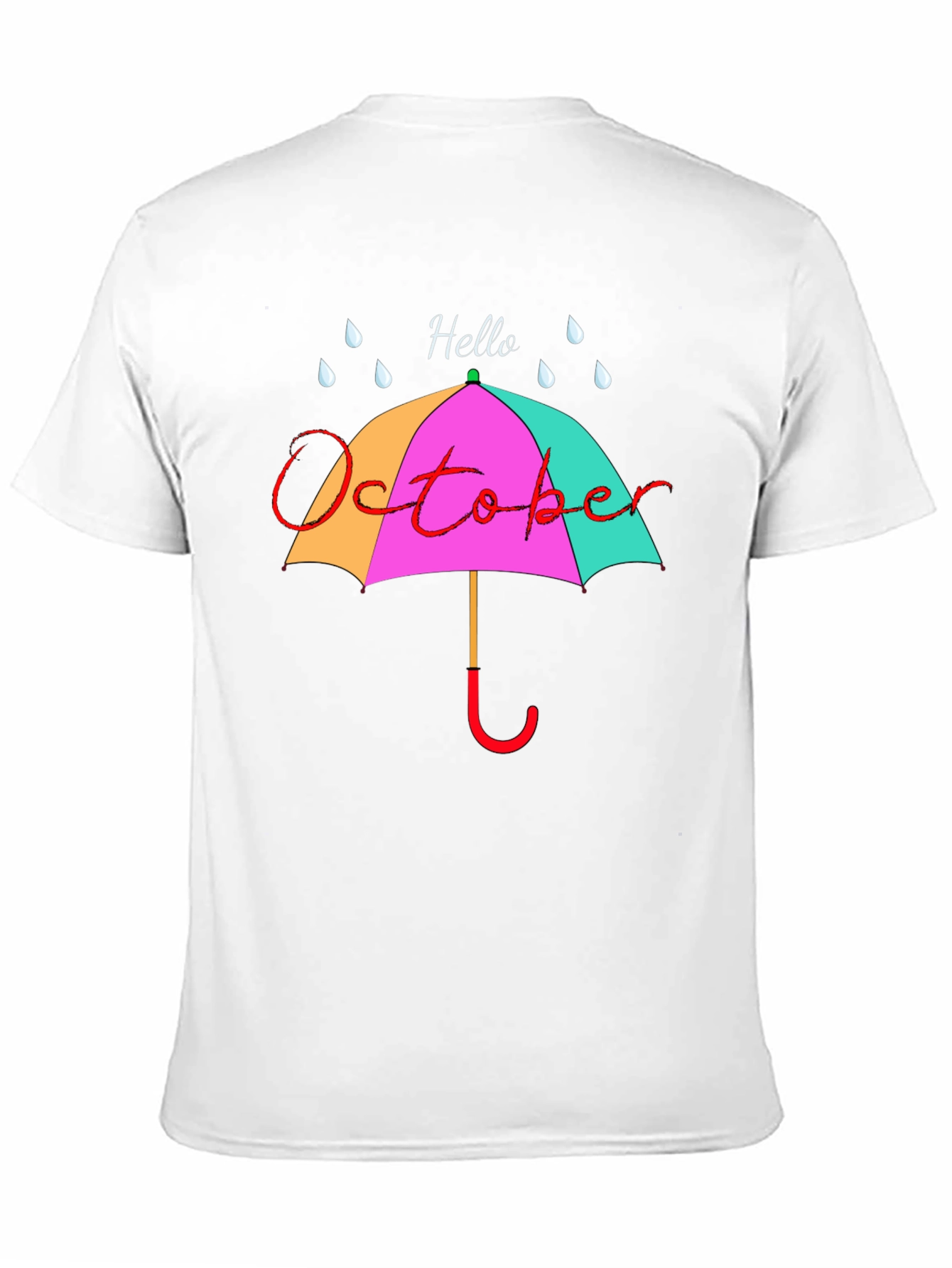 Hello October Umbrella Graphic Tee