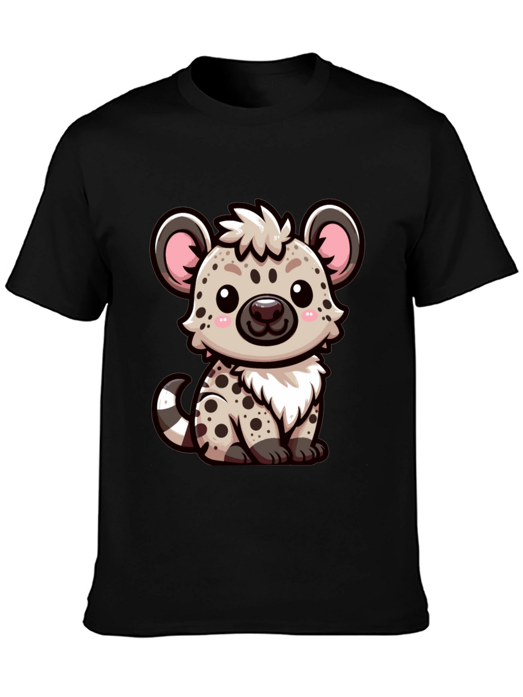 Cute Hyena Graphic Tee - Soft Cotton Blend