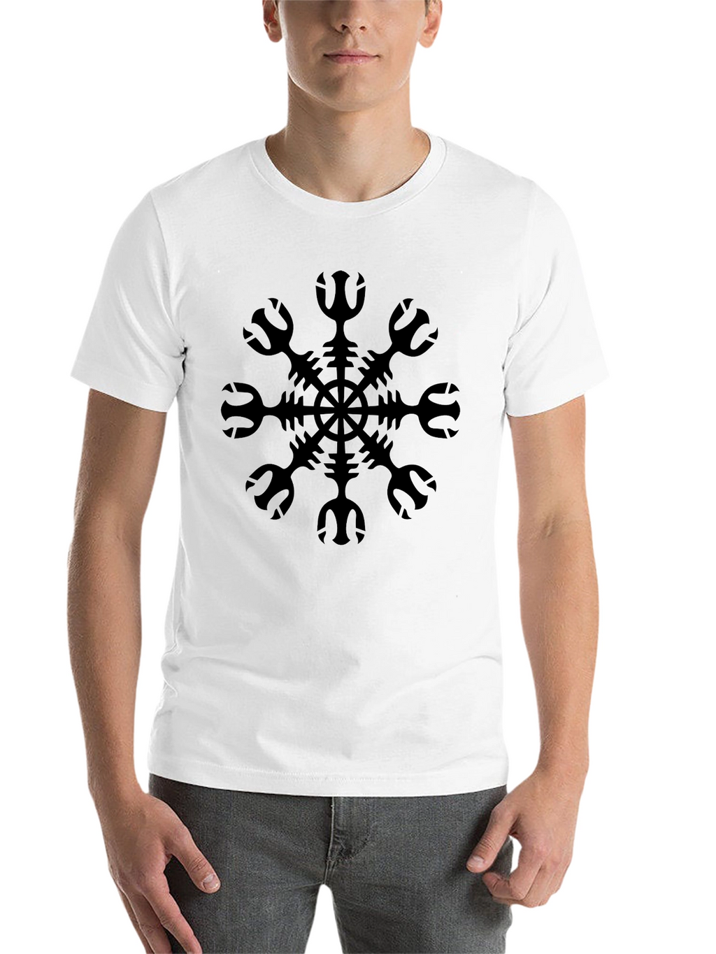 Vegvisir Compass T-Shirt - Viking Navigation Symbol Tee