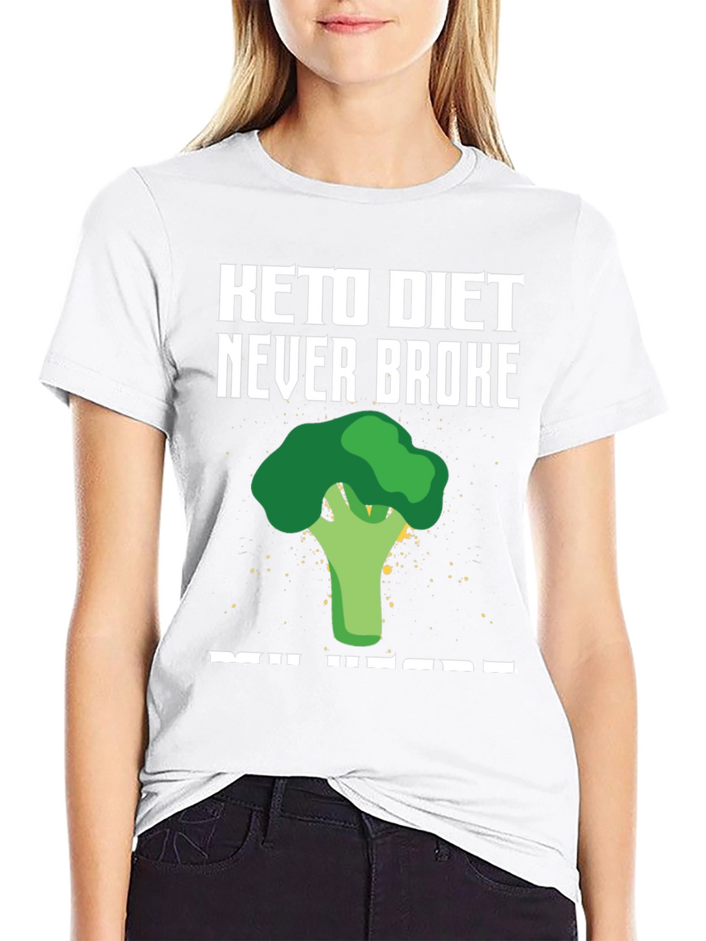 Keto Diet Broccoli Graphic T-Shirt