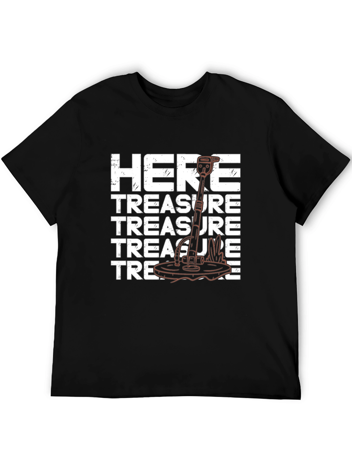 Treasure Here Metal Detector T-Shirt