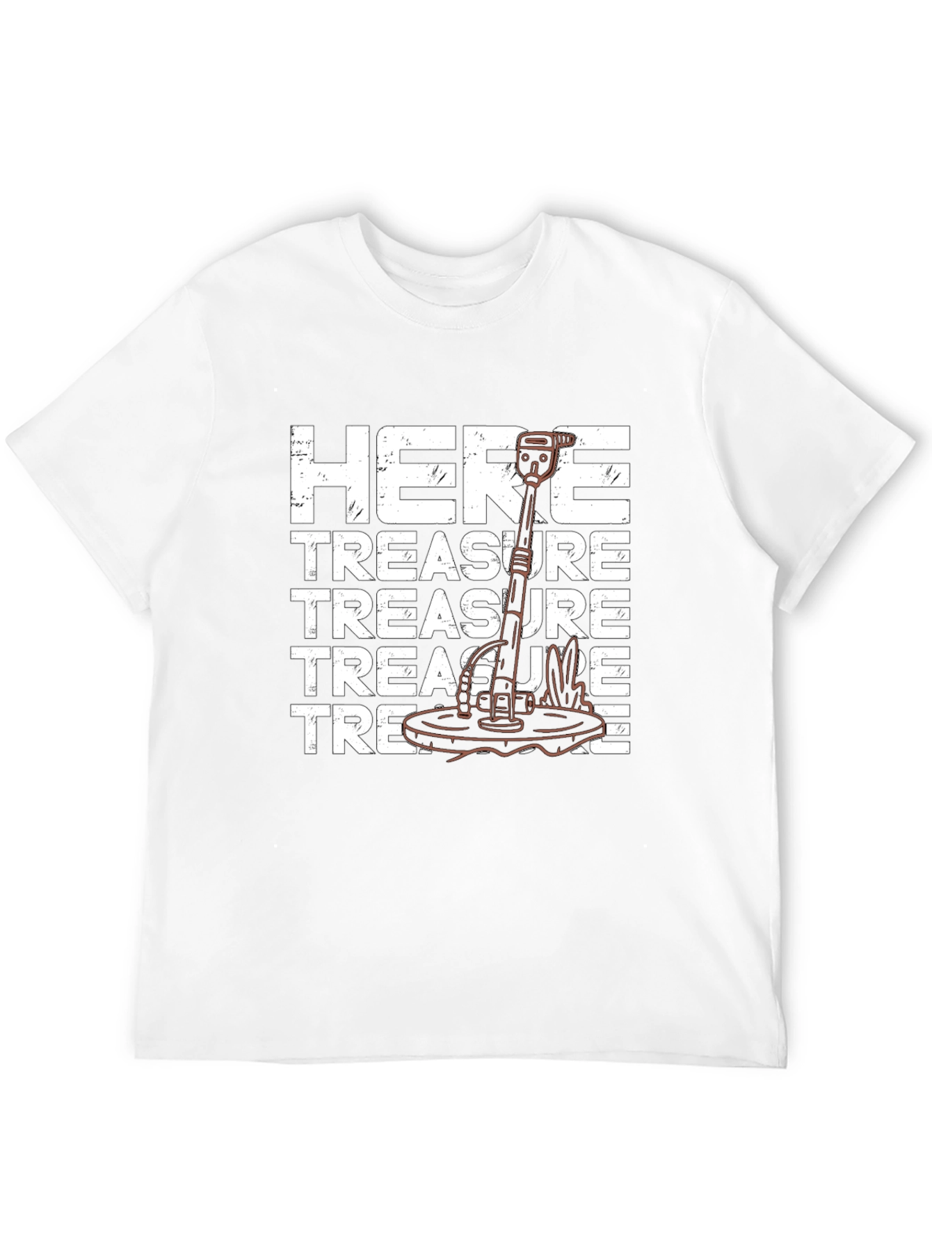 Treasure Here Metal Detector T-Shirt