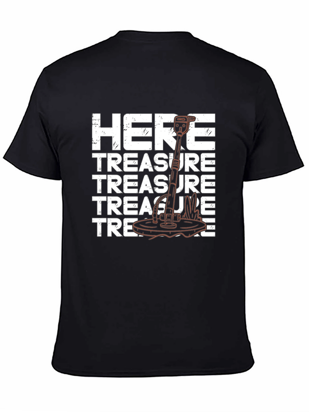 Treasure Here Metal Detector T-Shirt