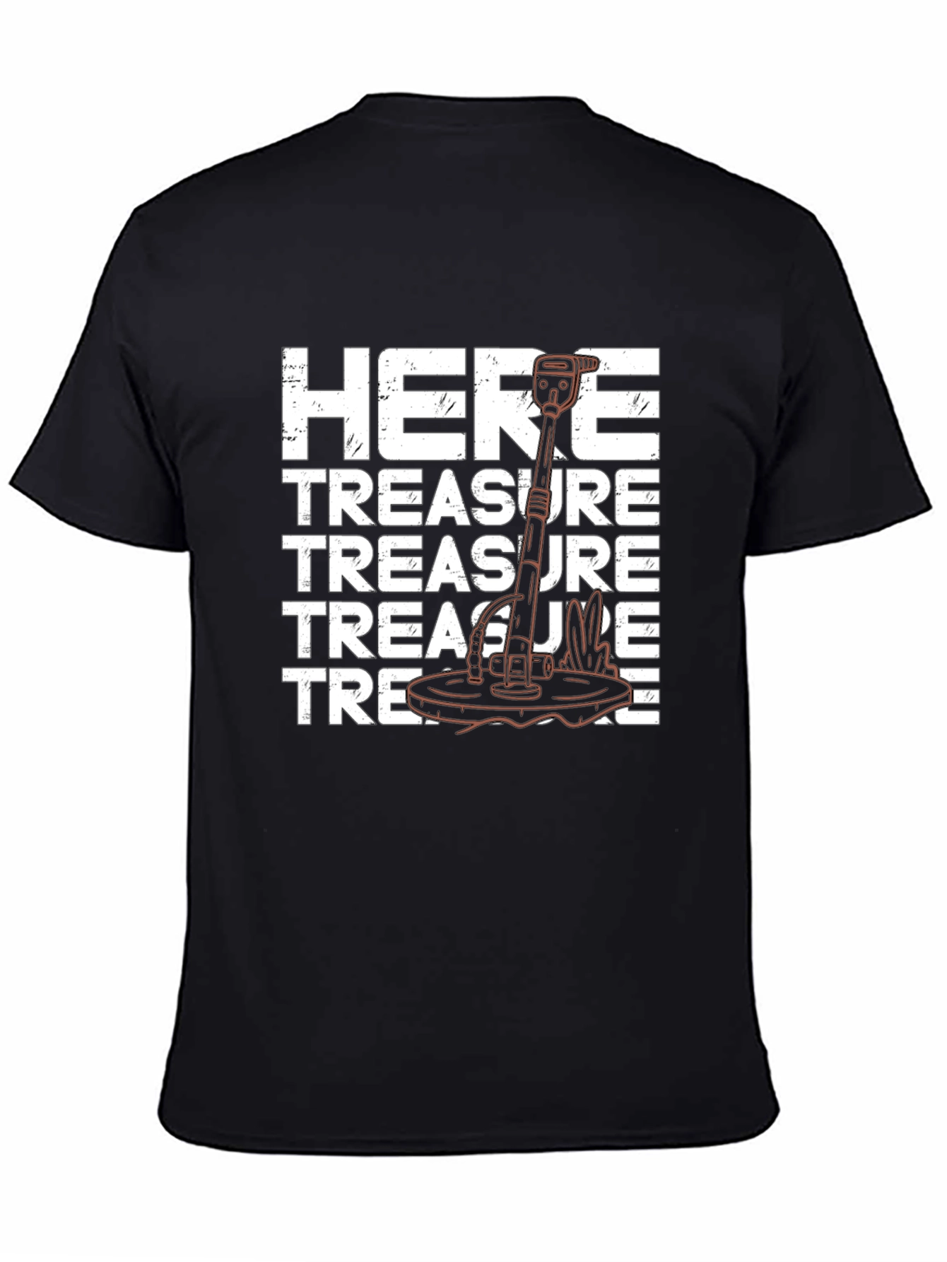 Treasure Here Metal Detector T-Shirt