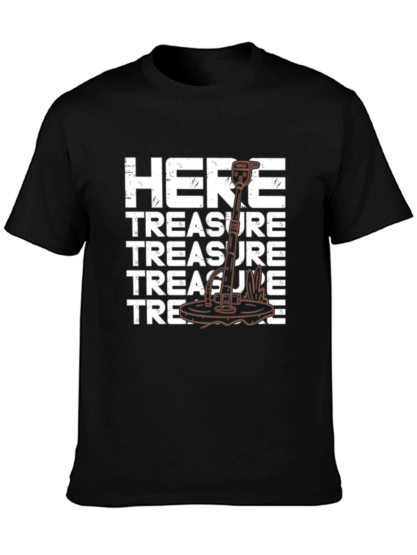 Treasure Here Metal Detector T-Shirt
