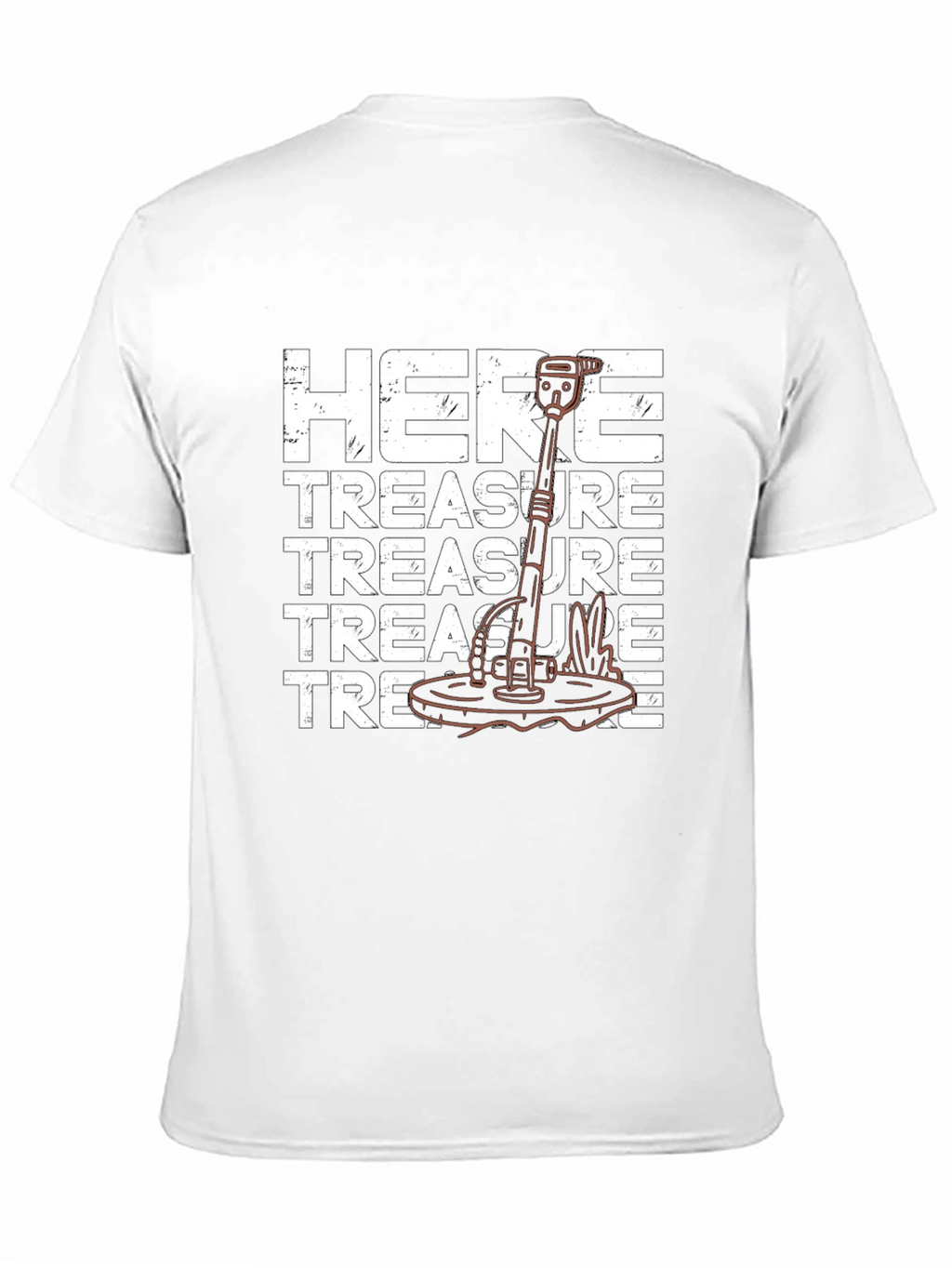 Treasure Here Metal Detector T-Shirt