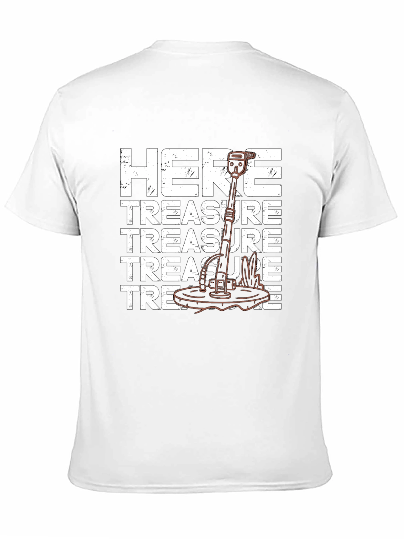 Treasure Here Metal Detector T-Shirt
