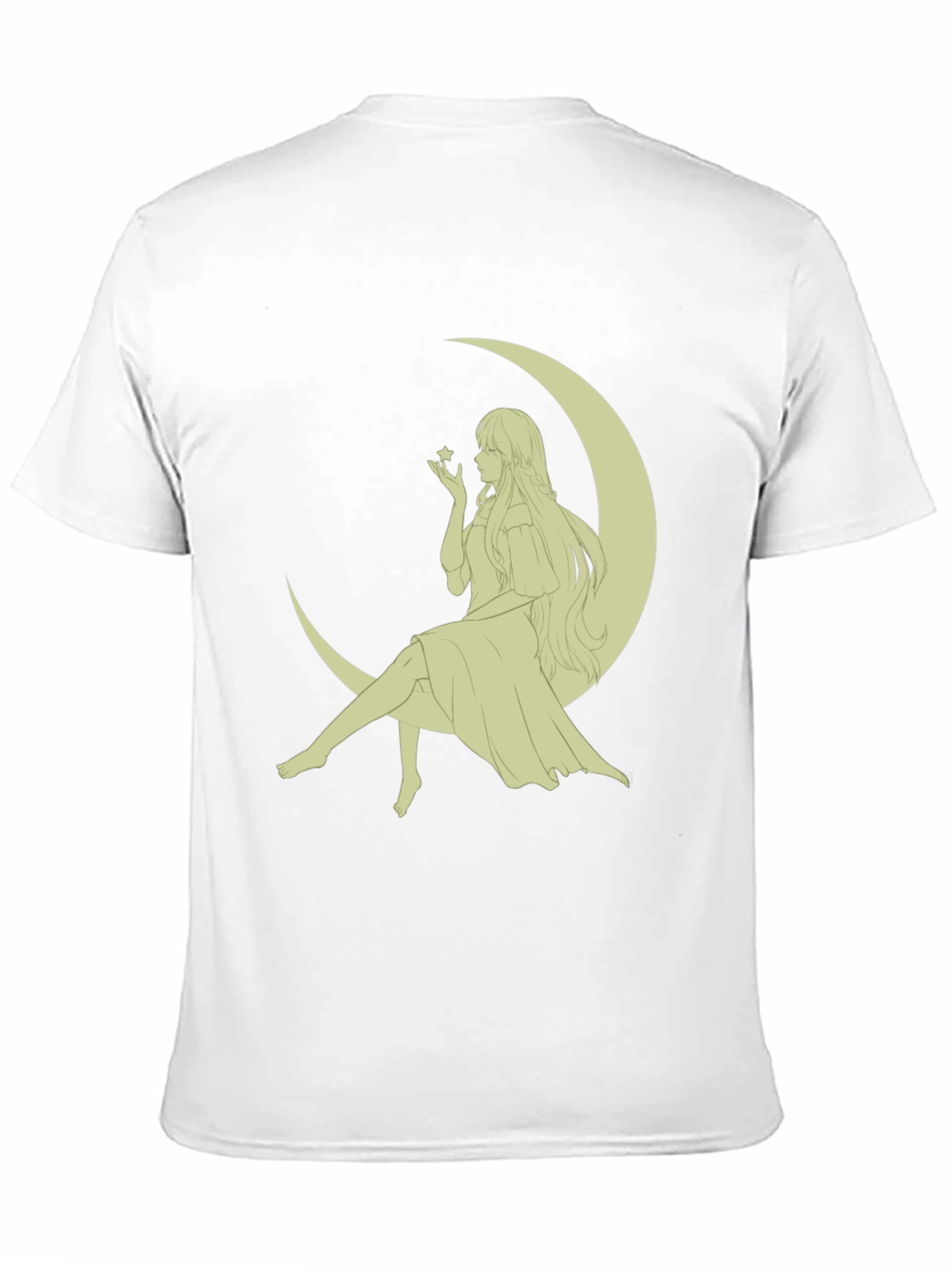 Moon Maiden Graphic Tee - Black Cotton Blend