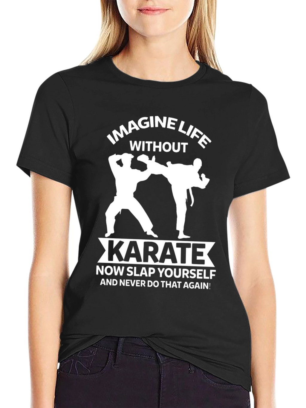 Imagine Life Without Karate T-Shirt Funny Martial Arts Tee