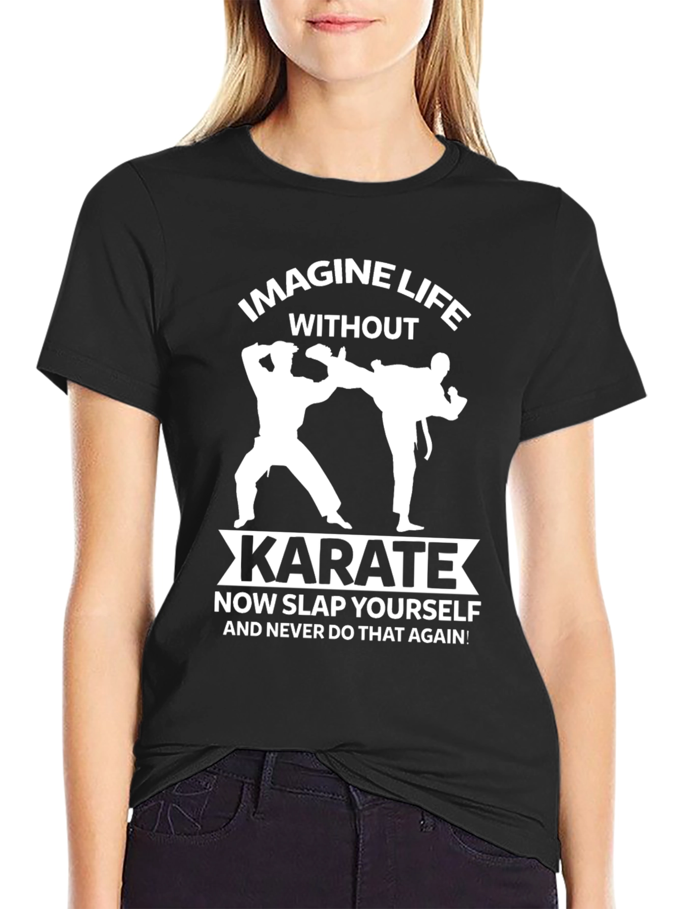 Imagine Life Without Karate T-Shirt Funny Martial Arts Tee