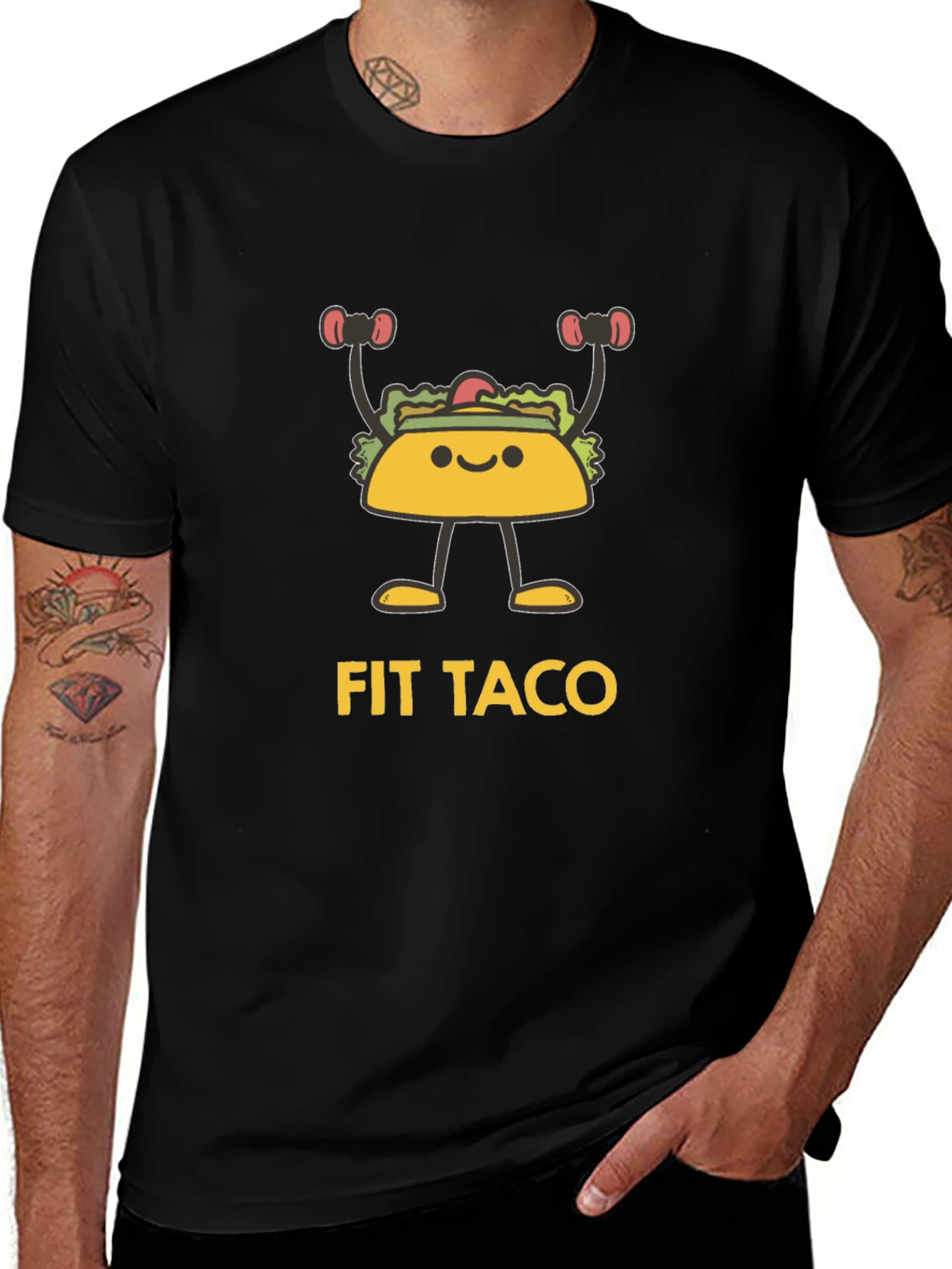Fit Taco Graphic T-Shirt - Black