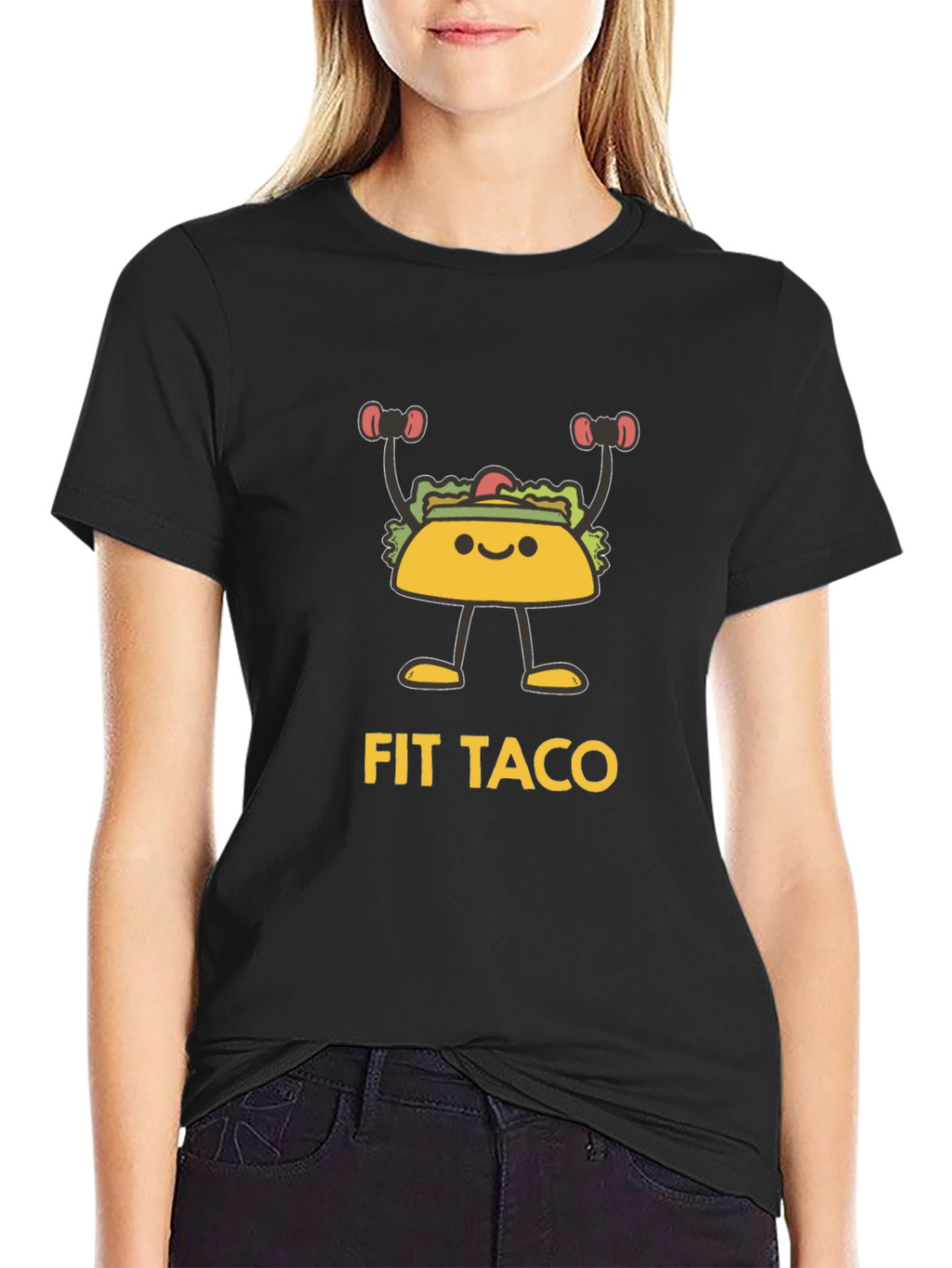 Fit Taco Graphic T-Shirt - Black