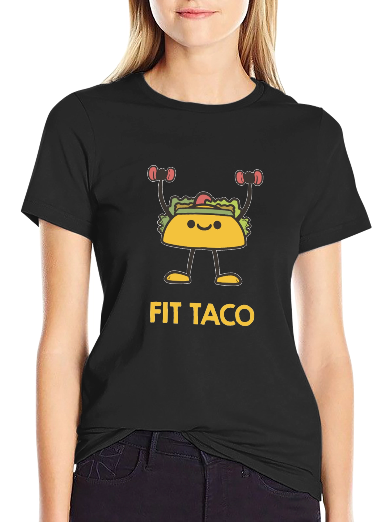 Fit Taco Graphic T-Shirt - Black