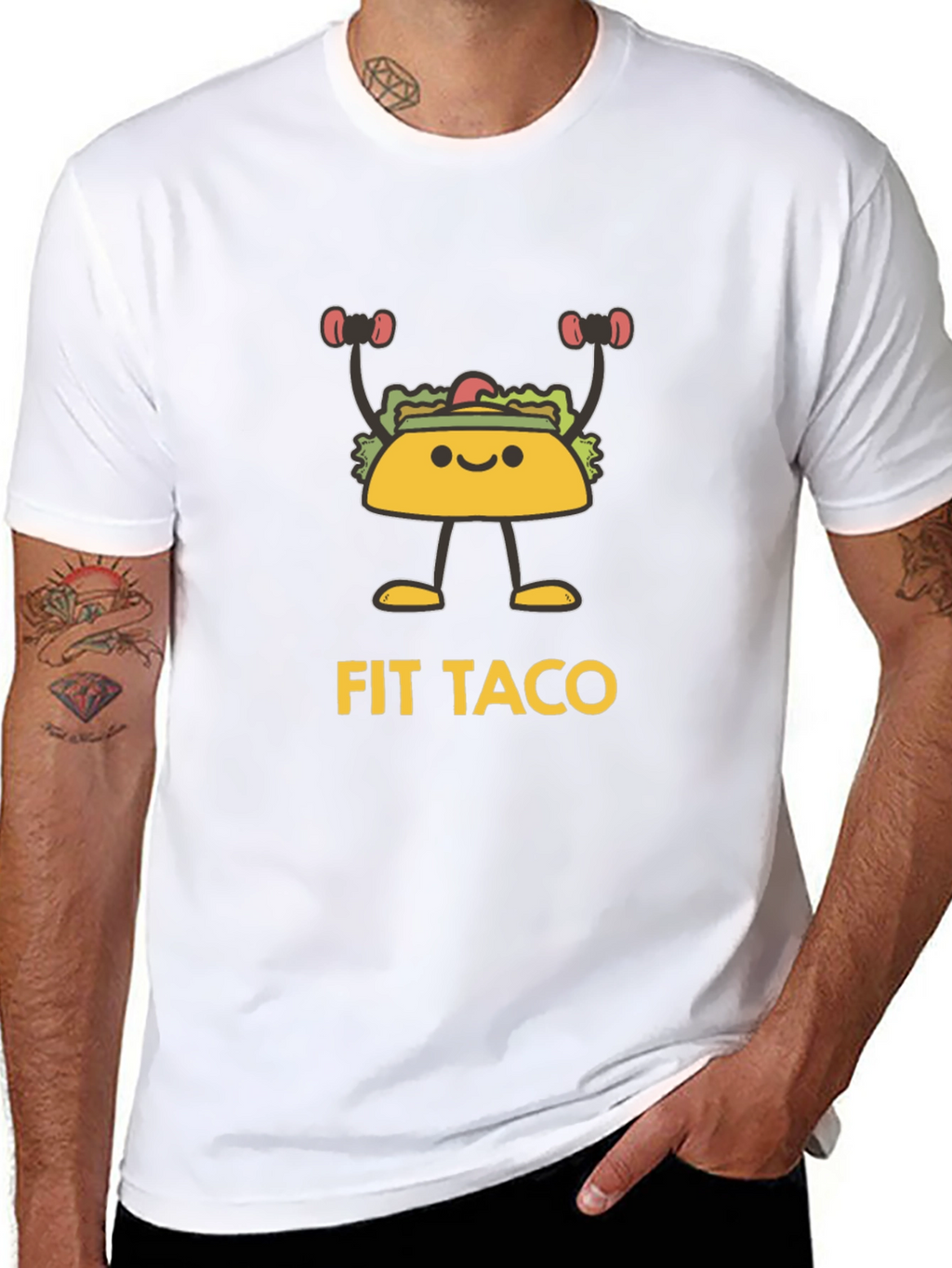 Fit Taco Graphic T-Shirt - Black