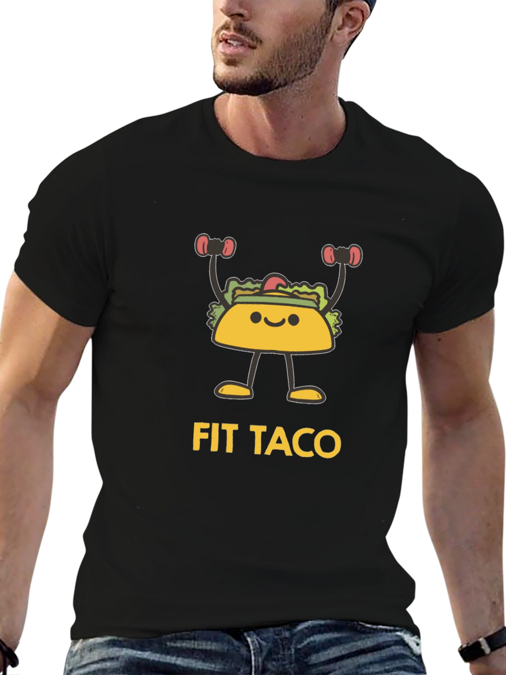 Fit Taco Graphic T-Shirt - Black