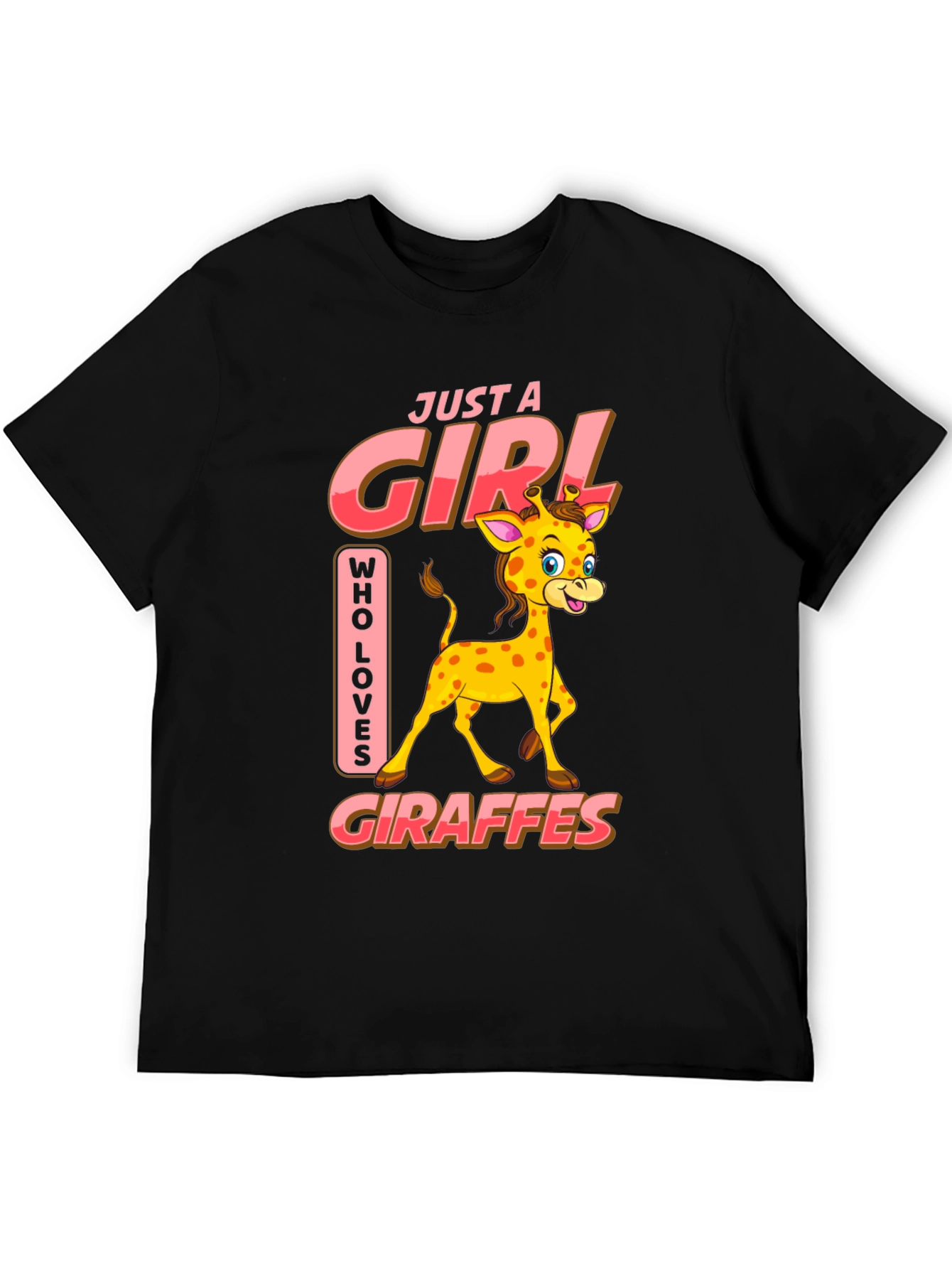 Giraffe Lover T-Shirt - Just A Girl Who Loves Giraffes