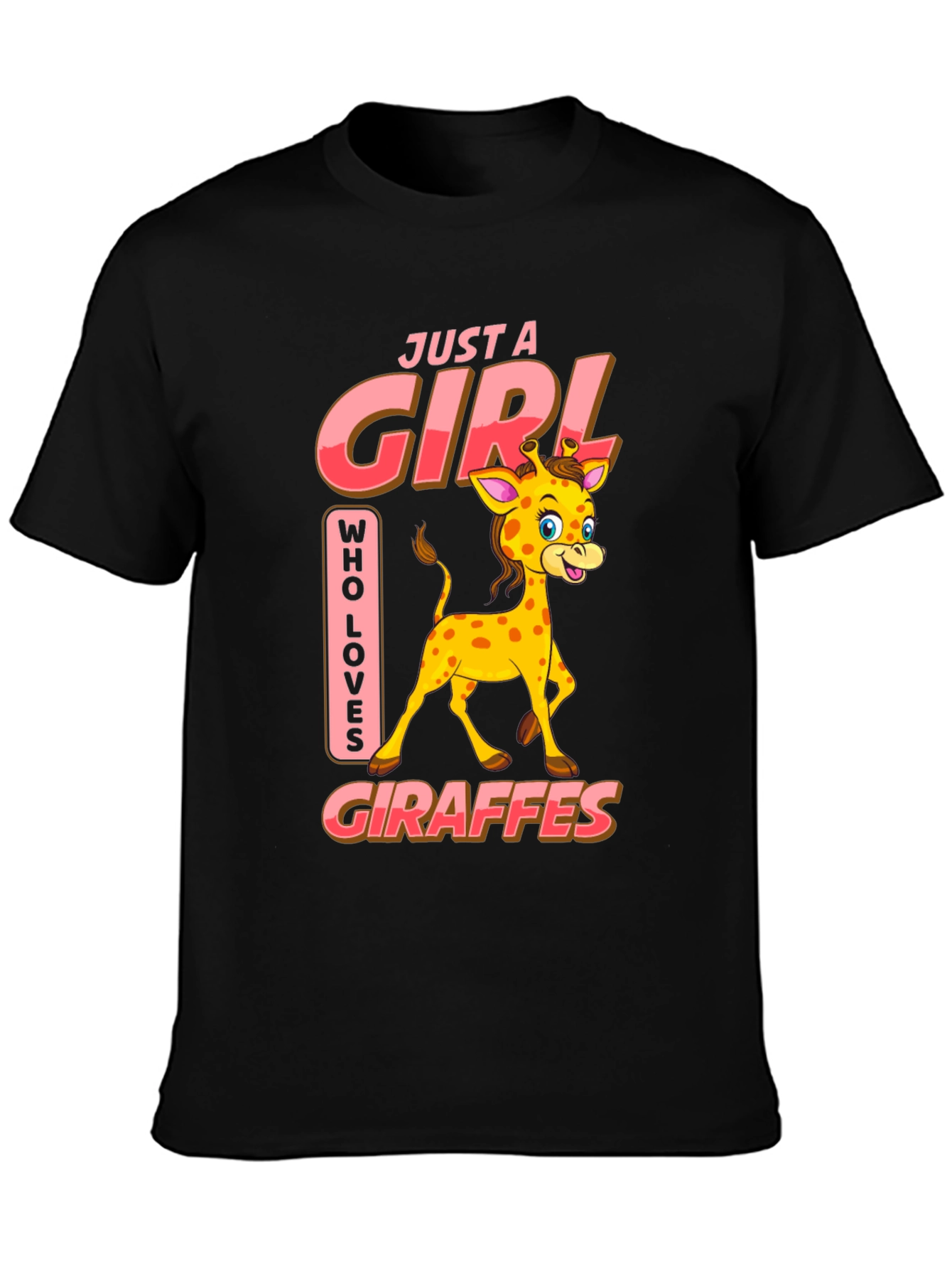 Giraffe Lover T-Shirt - Just A Girl Who Loves Giraffes