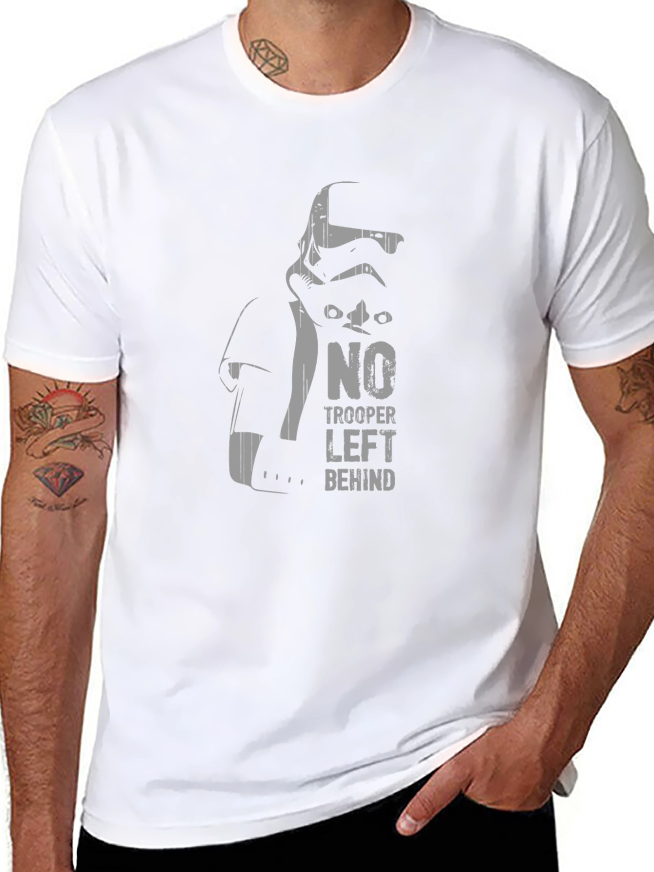 Star Wars Stormtrooper No Trooper Left Behind Graphic Tee