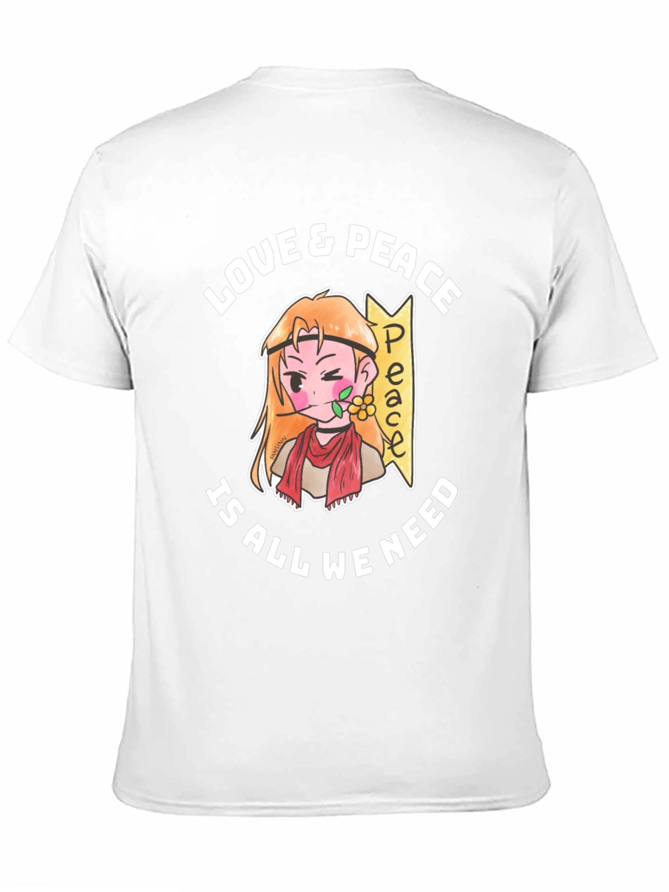 Love & Peace Anime Graphic T-Shirt