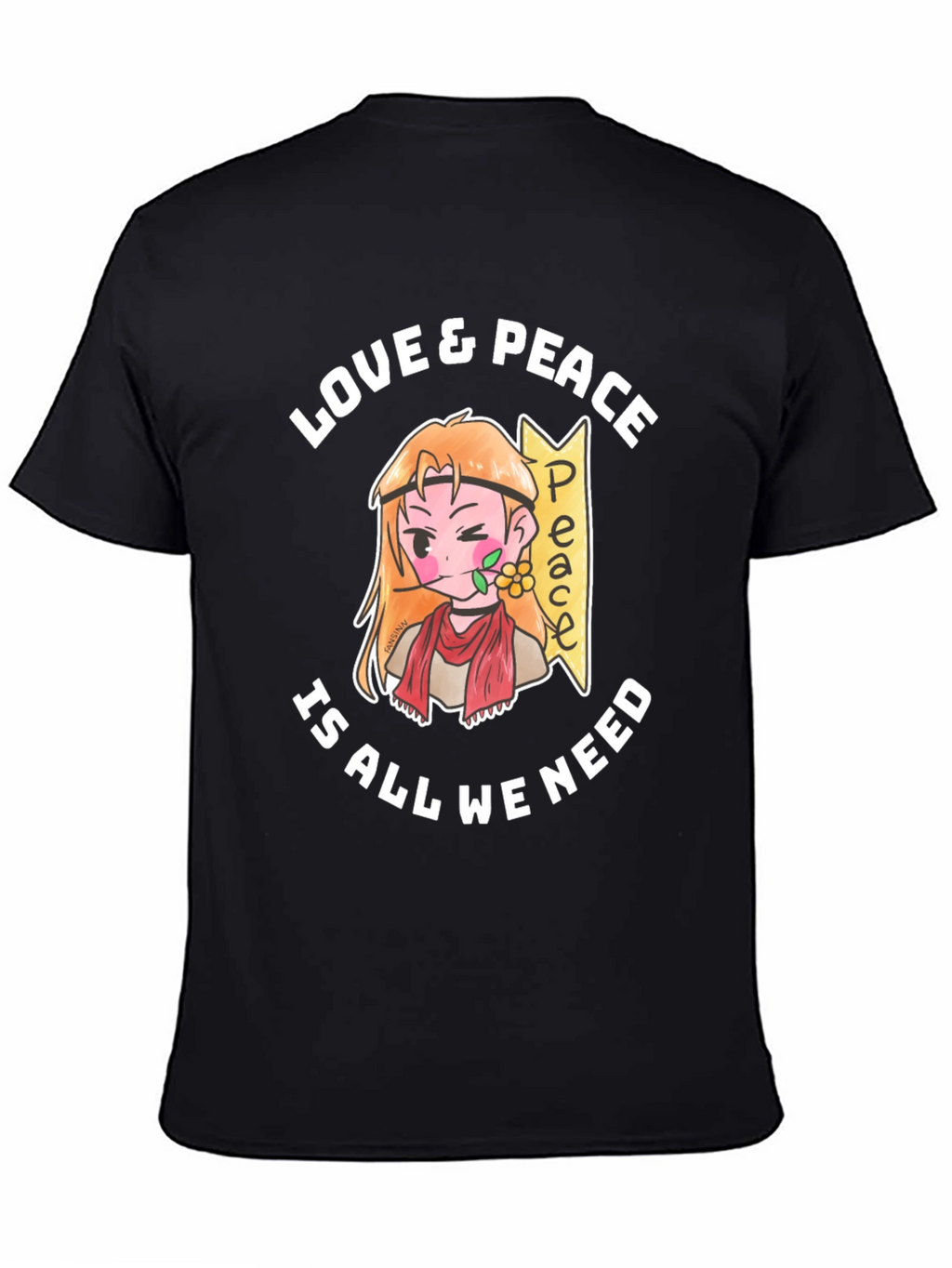 Love & Peace Anime Graphic T-Shirt