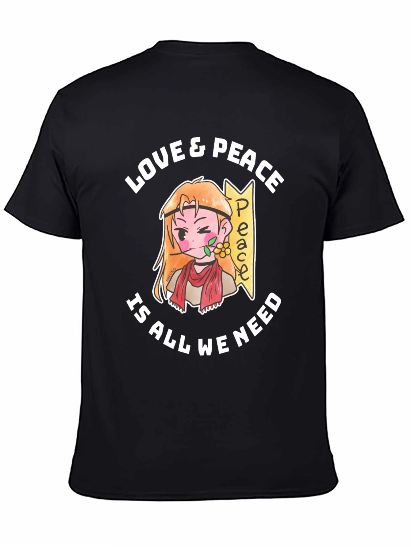Love & Peace Anime Graphic T-Shirt