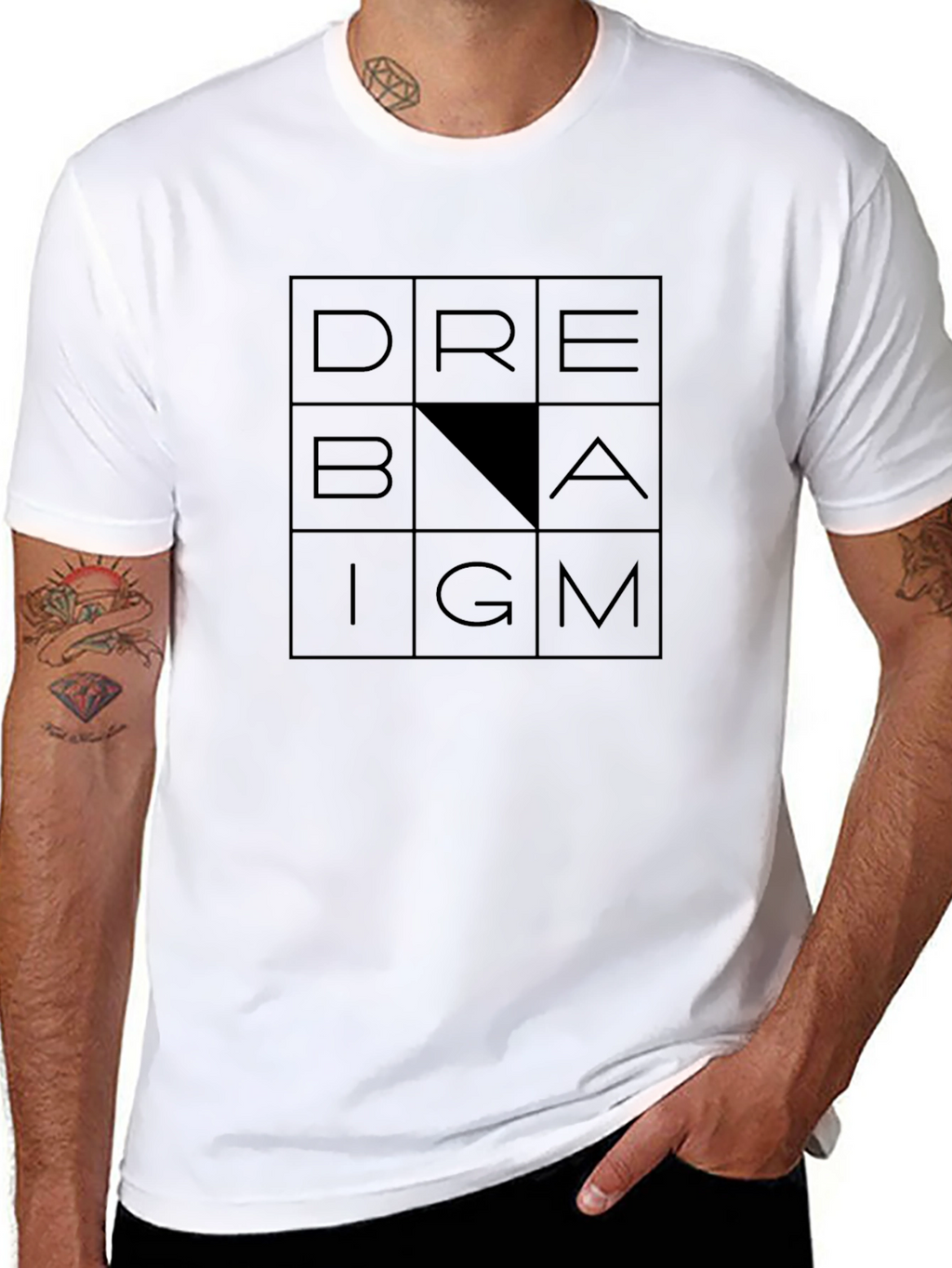 Dream Big Mens Black T-Shirt