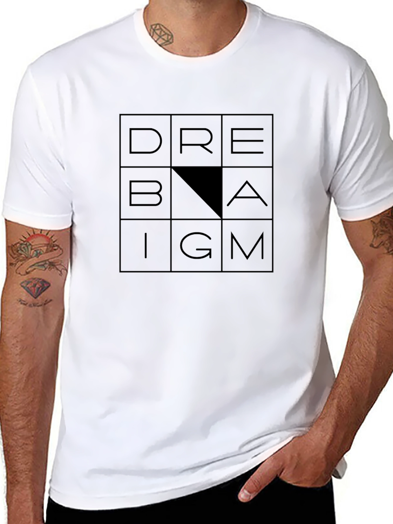 Dream Big Mens Black T-Shirt