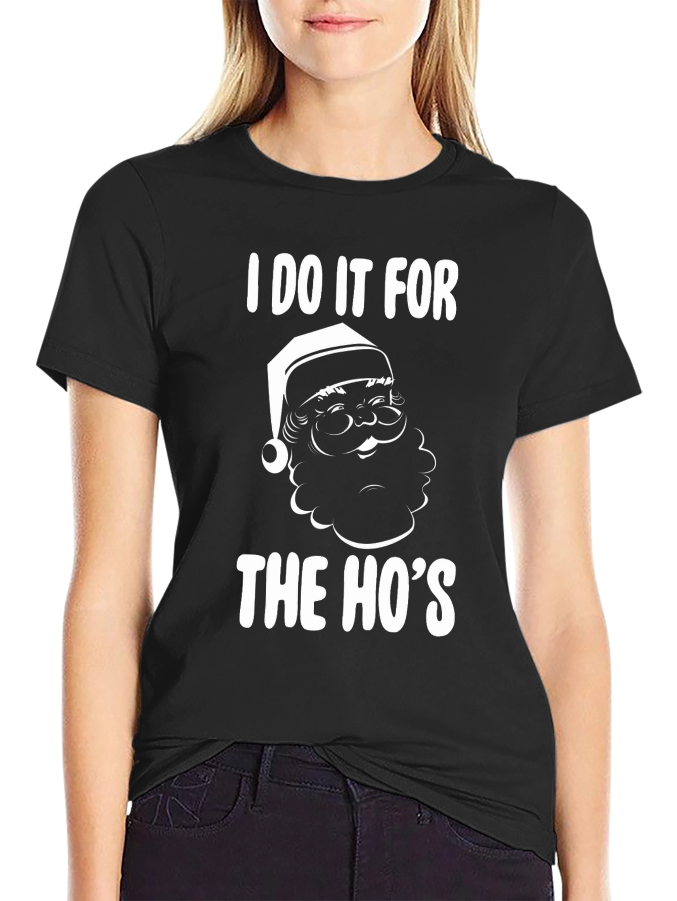 I Do It For The Hos Santa Graphic Tee