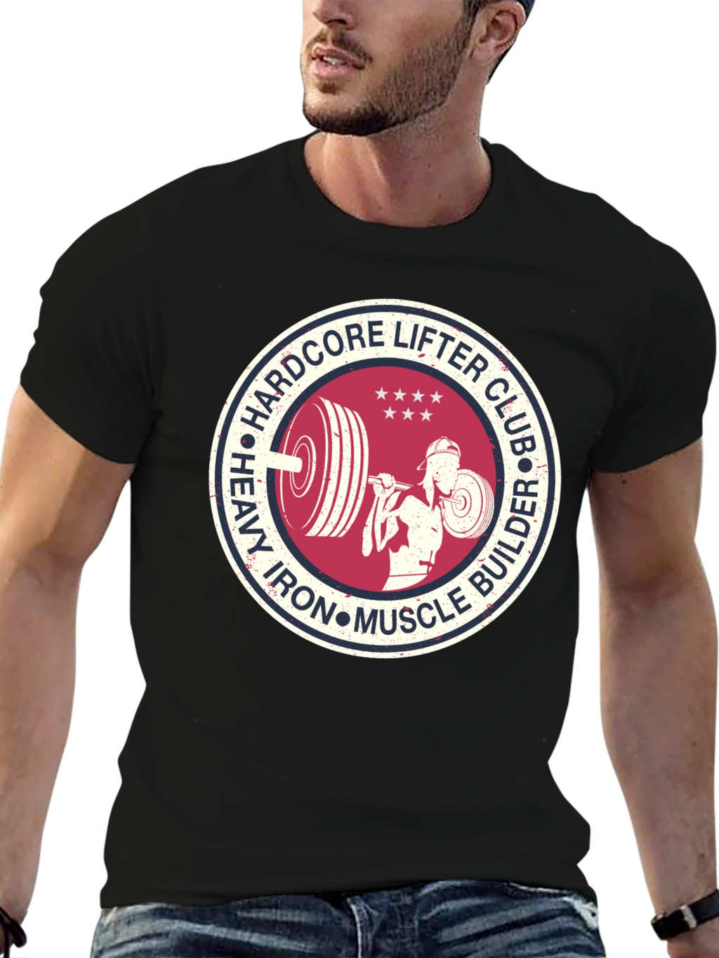 Hardcore Lifter Club Graphic Tee