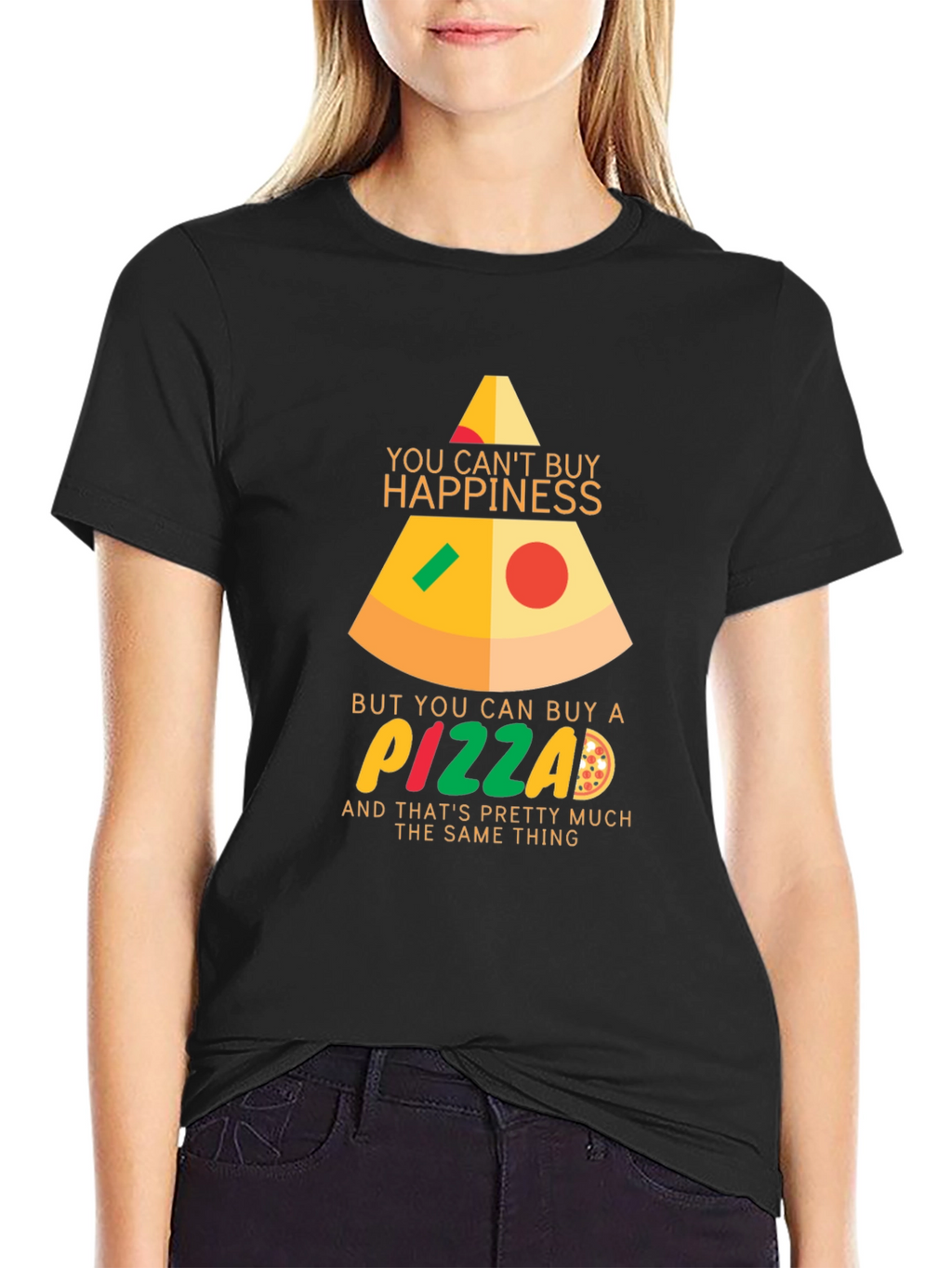 Pizza Happiness Graphic Tee