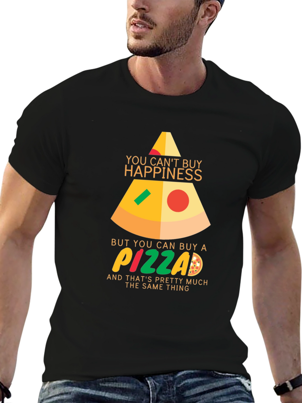 Pizza Happiness Graphic Tee
