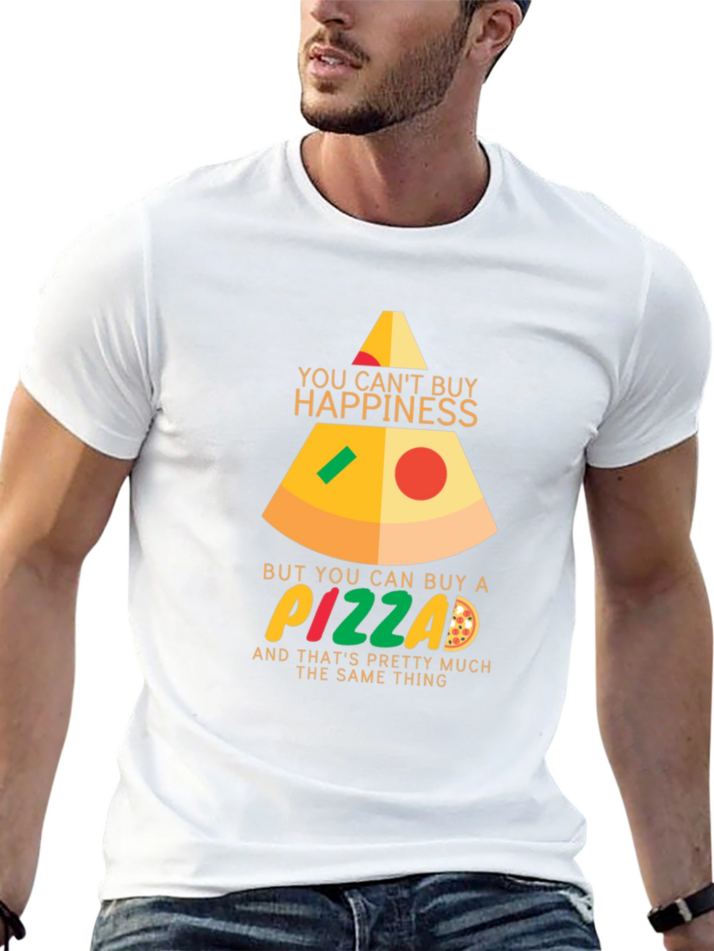 Pizza Happiness Graphic Tee