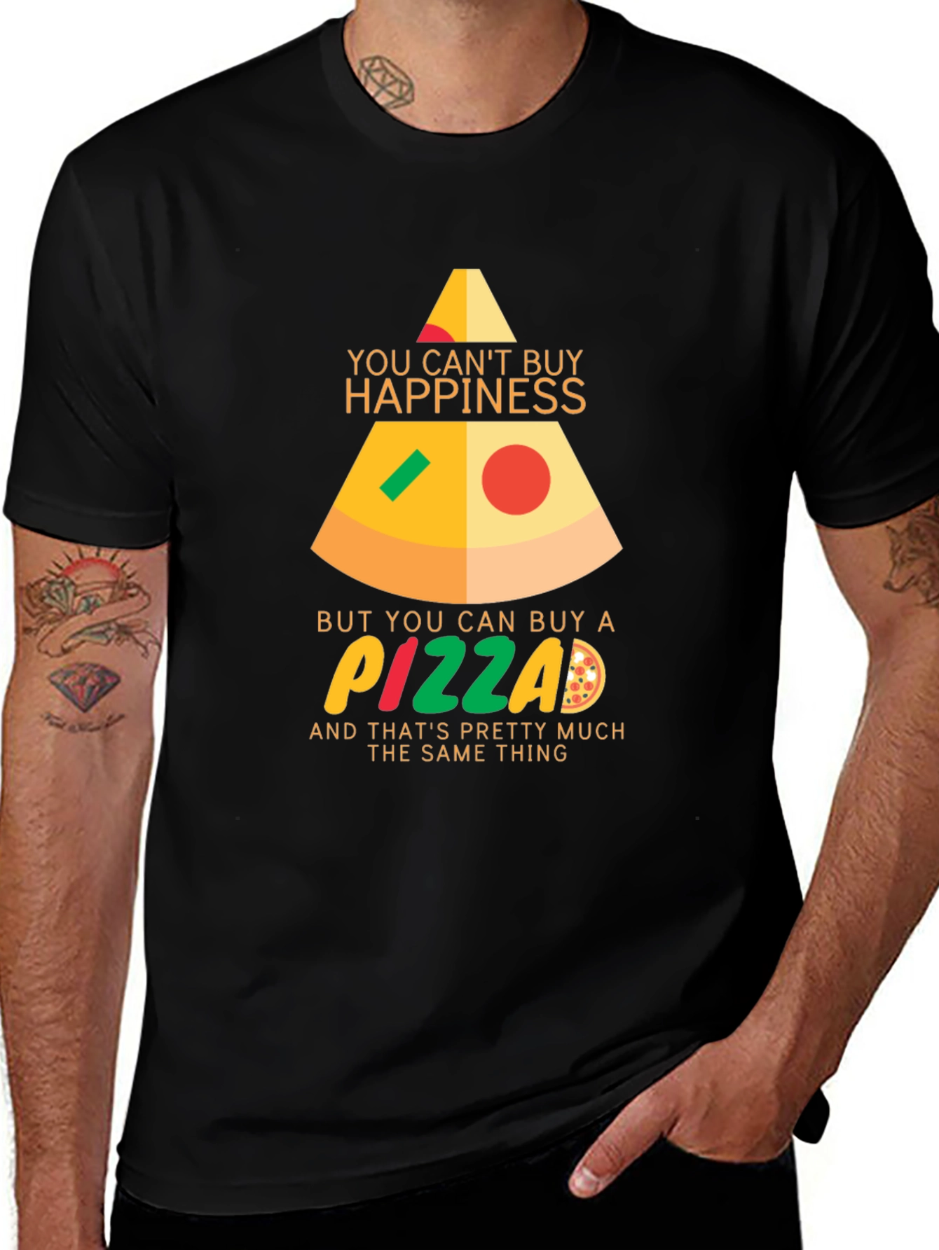 Pizza Happiness Graphic Tee