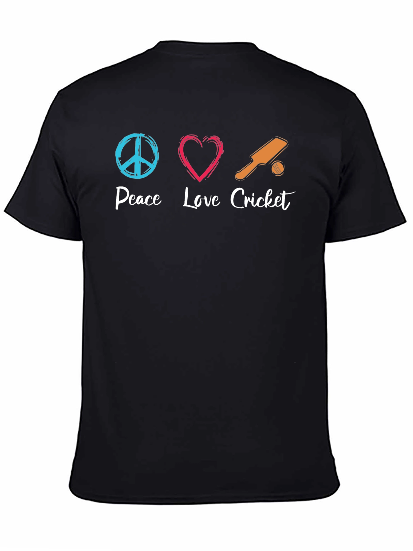 Peace Love Cricket Graphic Tee - Soft Cotton Blend